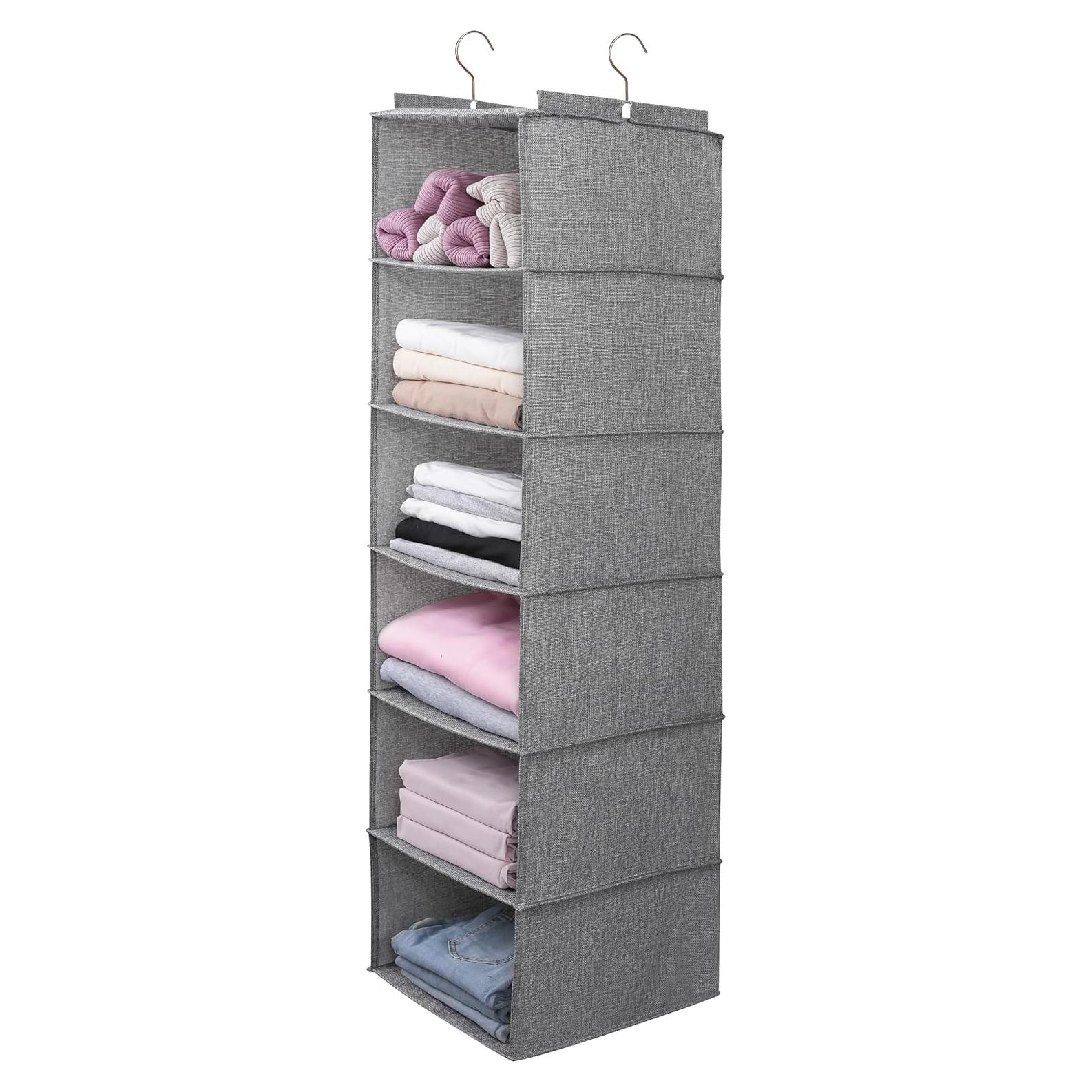 Organizador Colgante para Closet Tulinstiraga 6 Niveles Gris