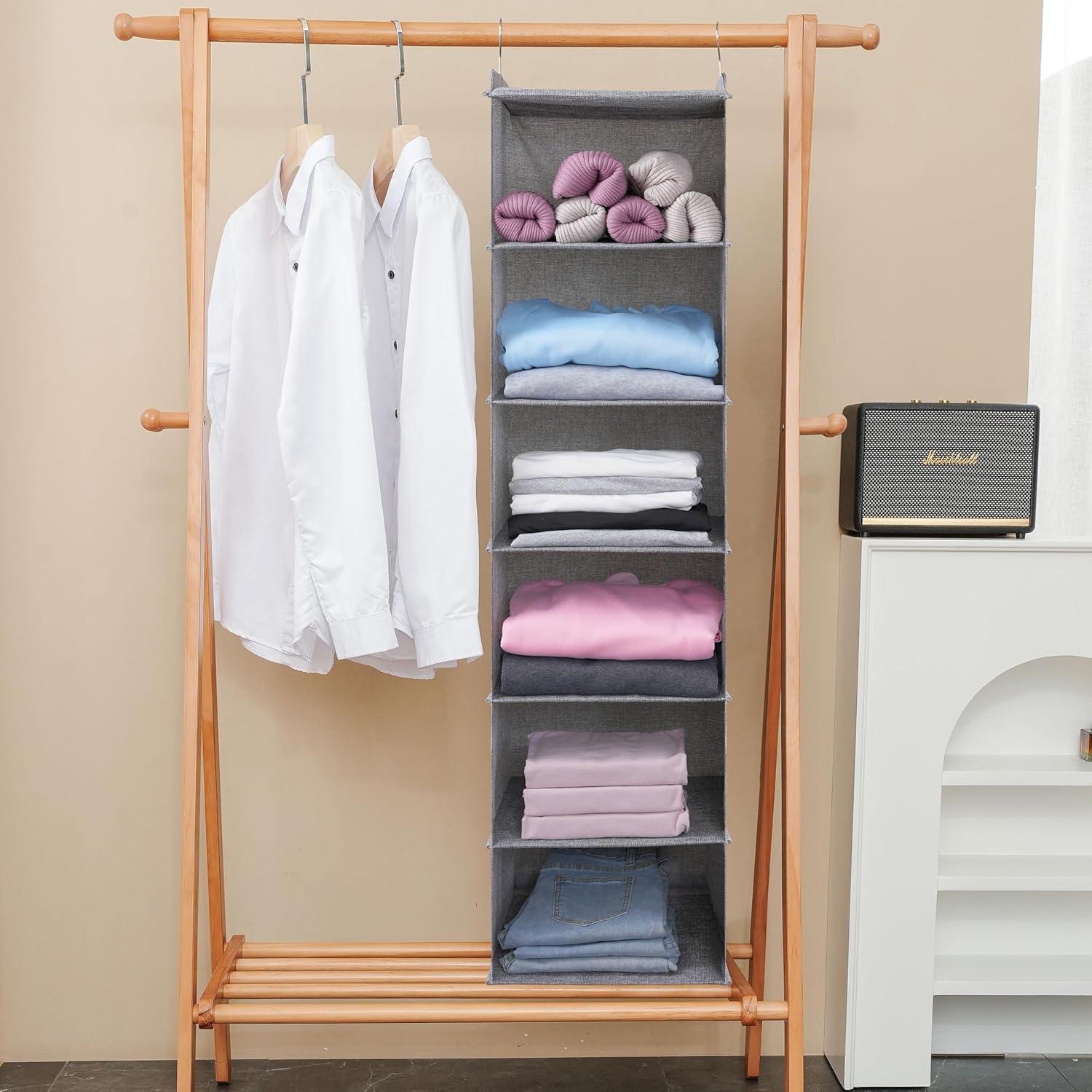 Organizador Colgante para Closet Tulinstiraga 6 Niveles Gris