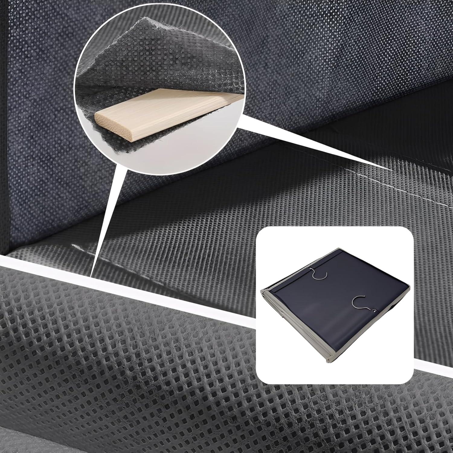 Organizador Colgante CocooChic 4 Estantes Gris Plegable 80 cm