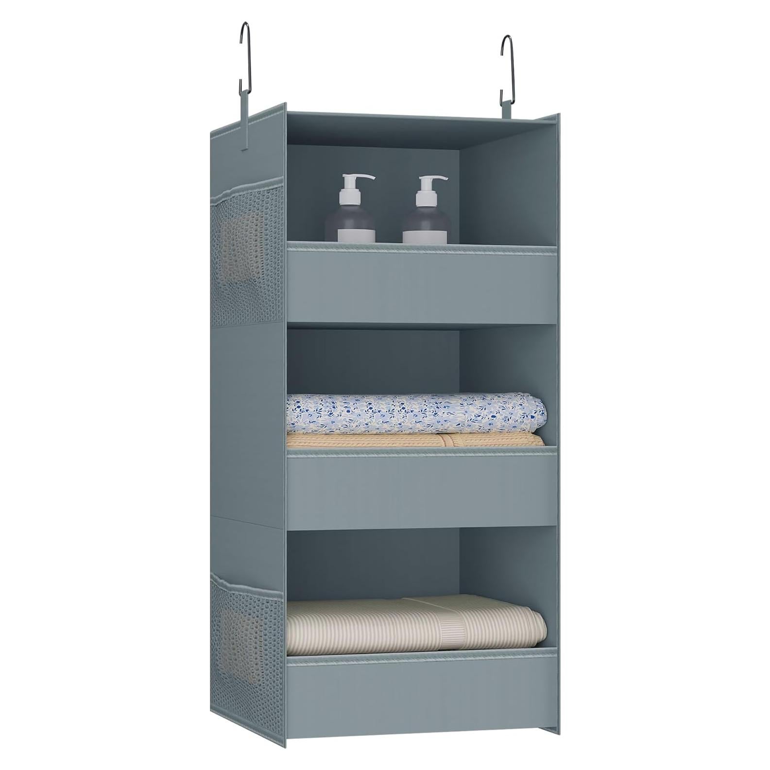 Organizador Colgante de Closet Bosuelife 3 Estantes Gris 71 cm