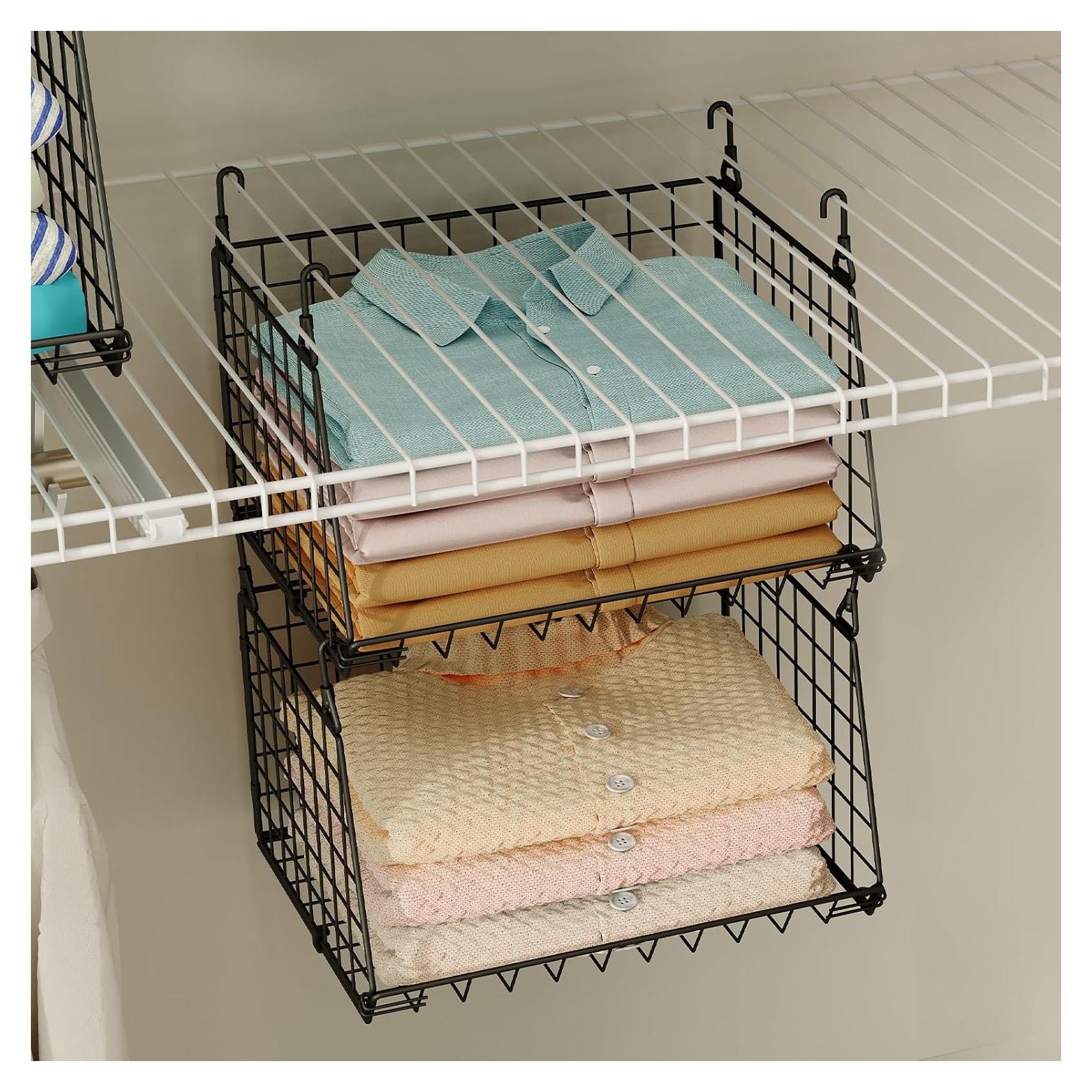 Organizador de Closet Colgante X-cosrack 3 Niveles Plegable Negro