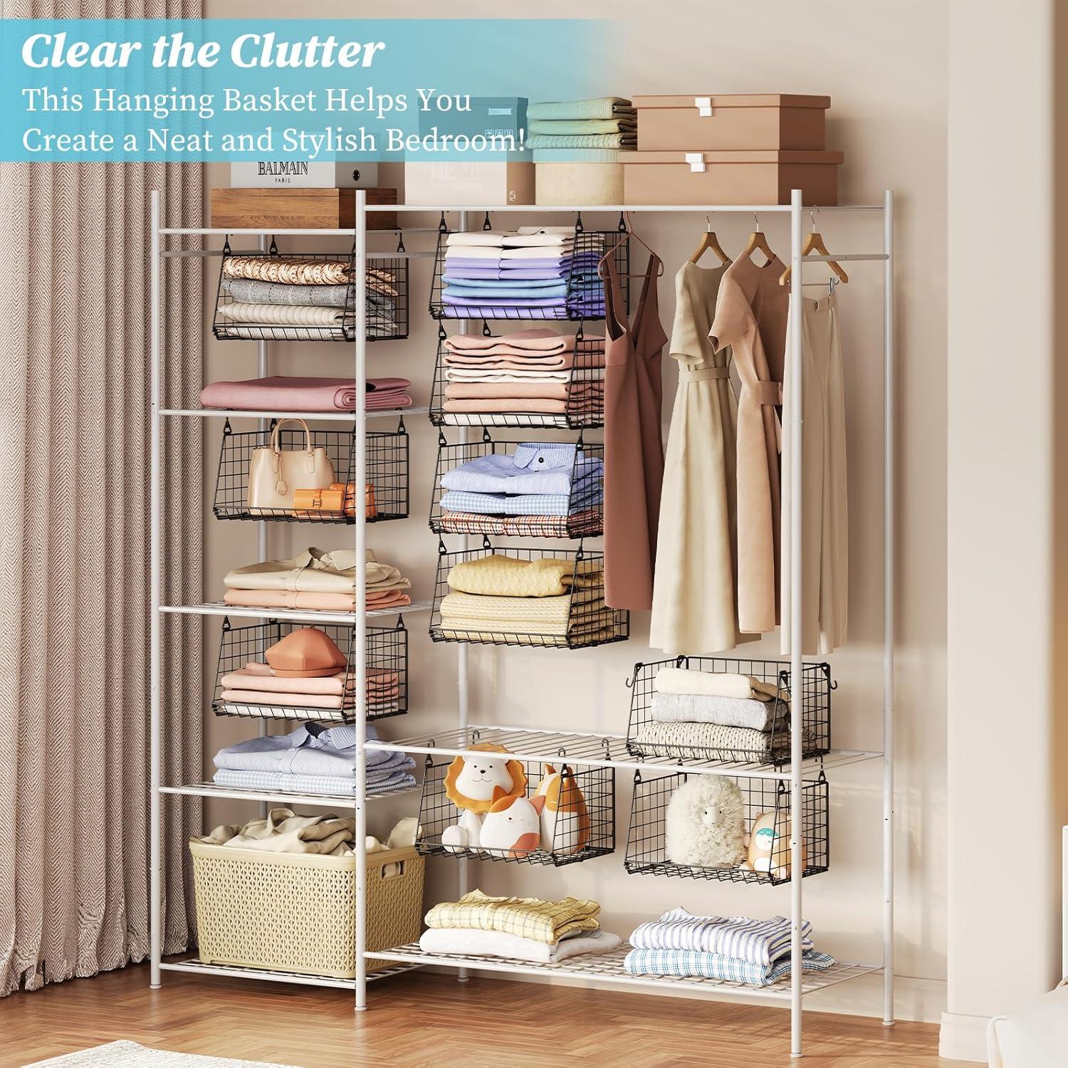 Organizador de Closet Colgante X-cosrack 3 Niveles Plegable Negro