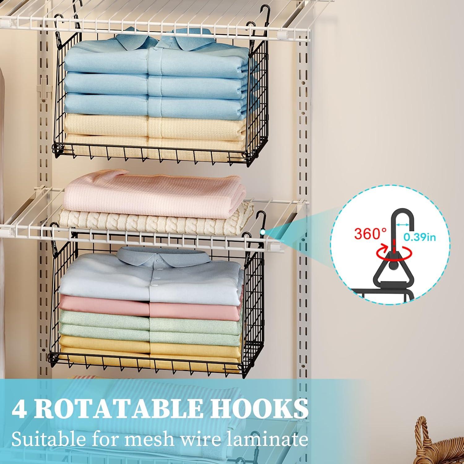 Organizador de Closet Colgante X-cosrack 3 Niveles Plegable Negro