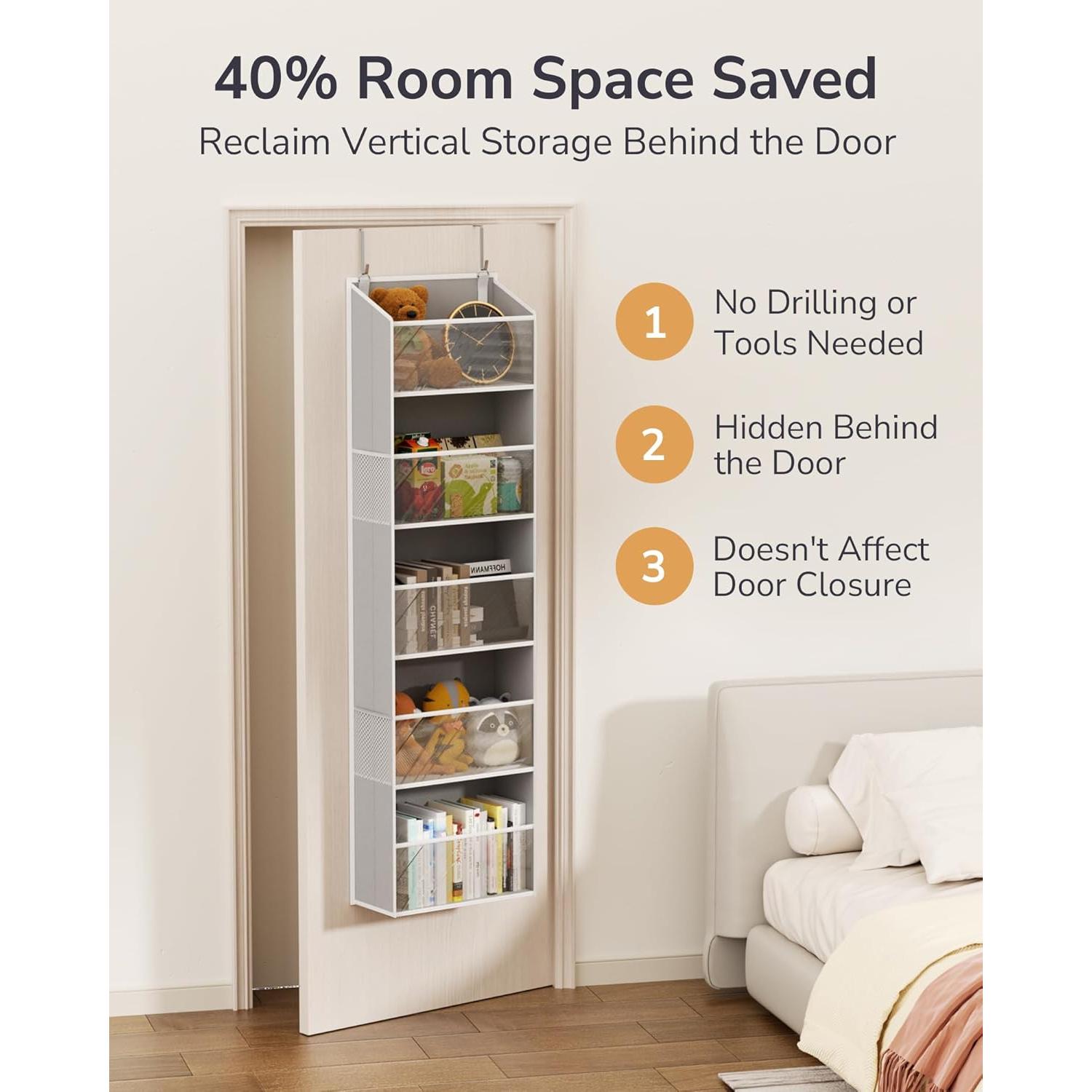 Organizador Colgante ULG para Puerta con 10 Bolsillos Transparentes