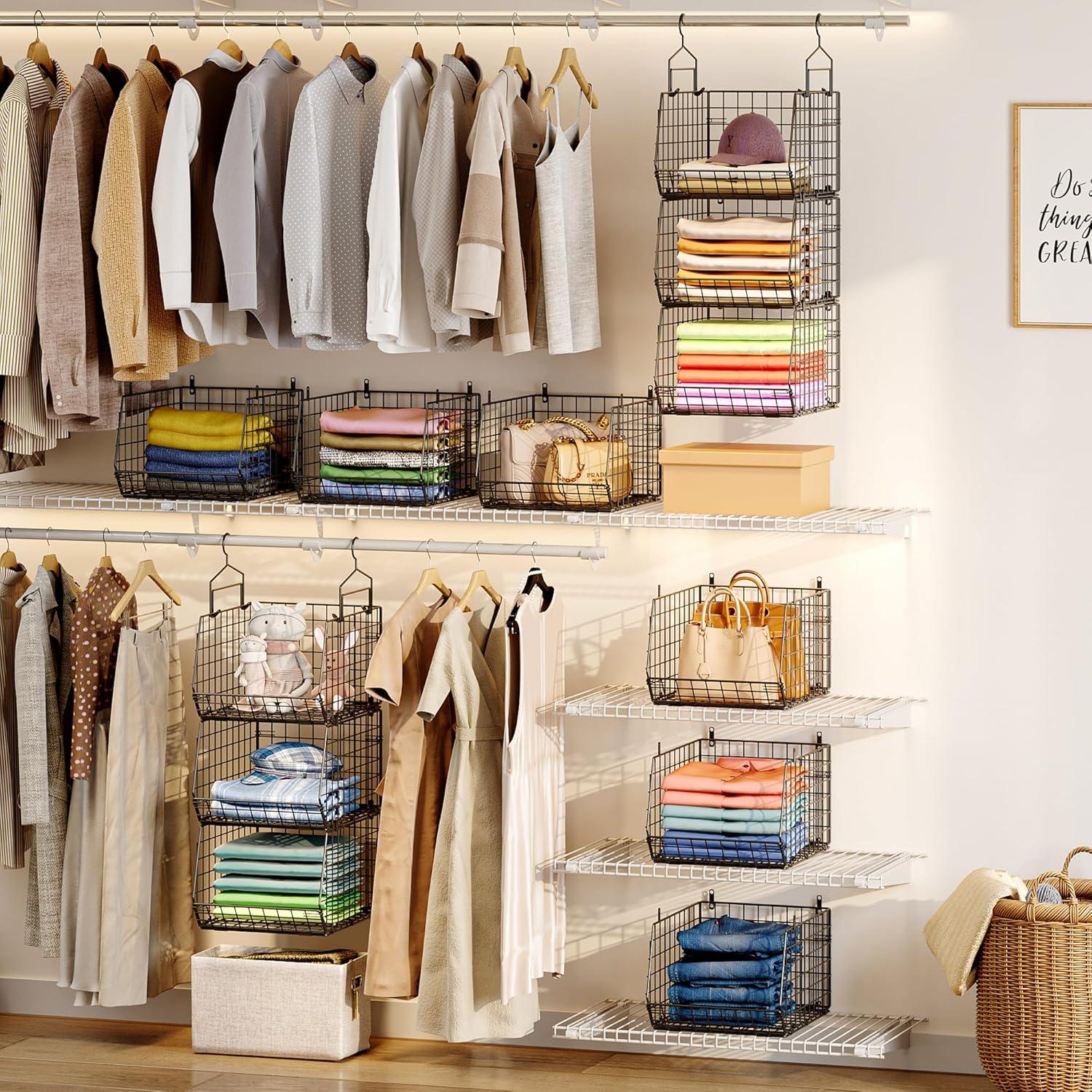 Organizador de Closet Colgante X-cosrack 4 Niveles Negro