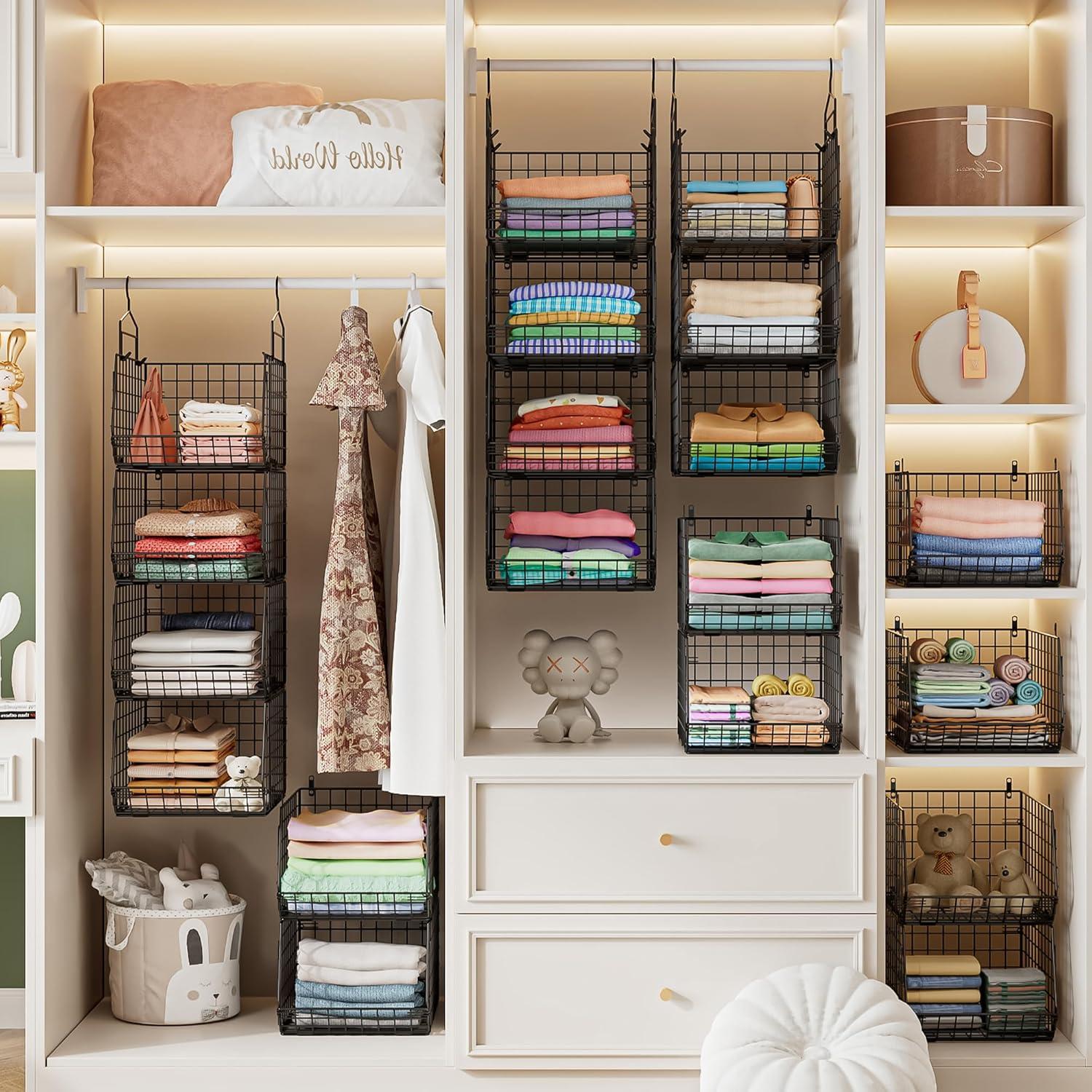 Organizador de Closet Colgante X-cosrack 4 Niveles Negro