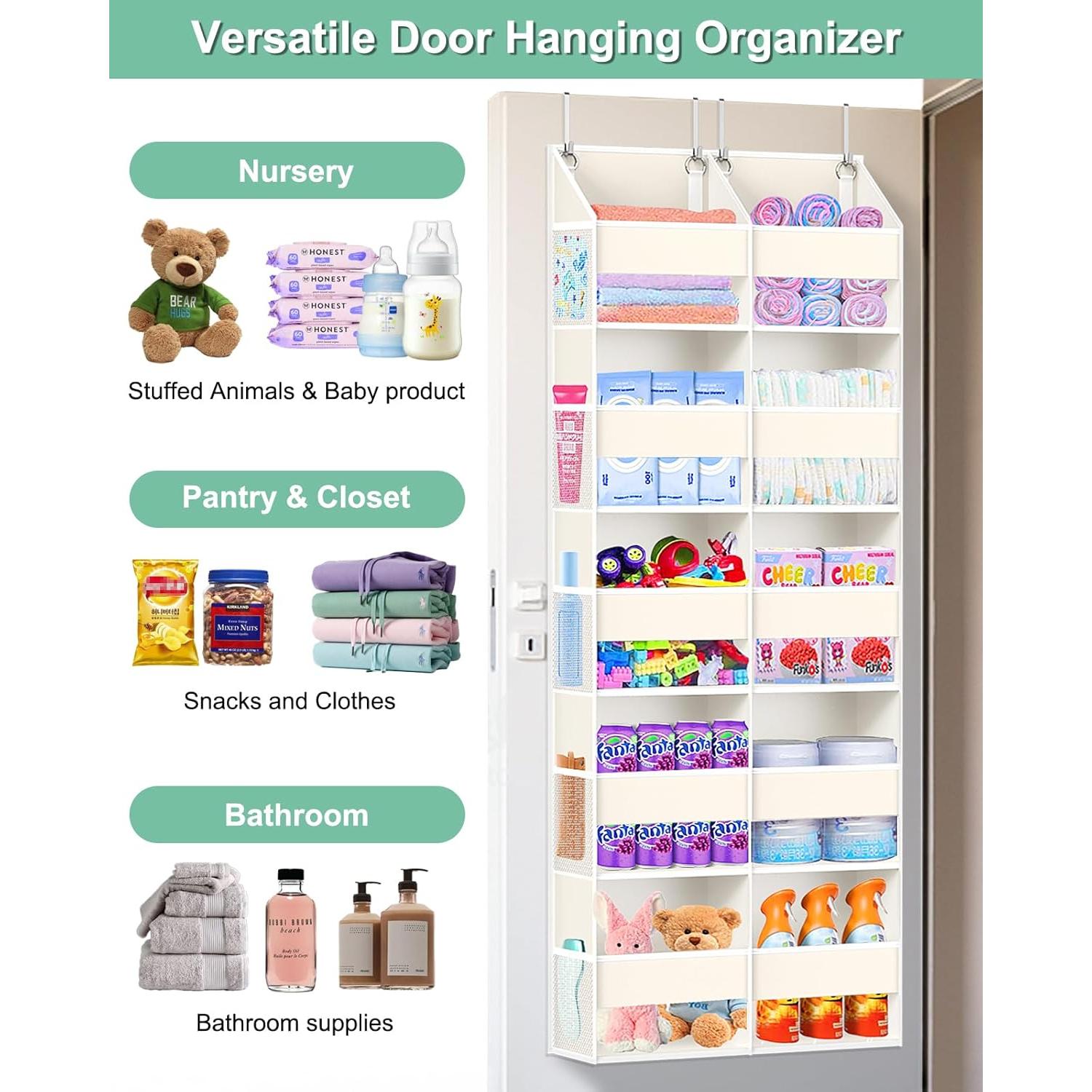 Organizador de Puerta UVIAHOMI 5 Niveles Beige 36.29 kg