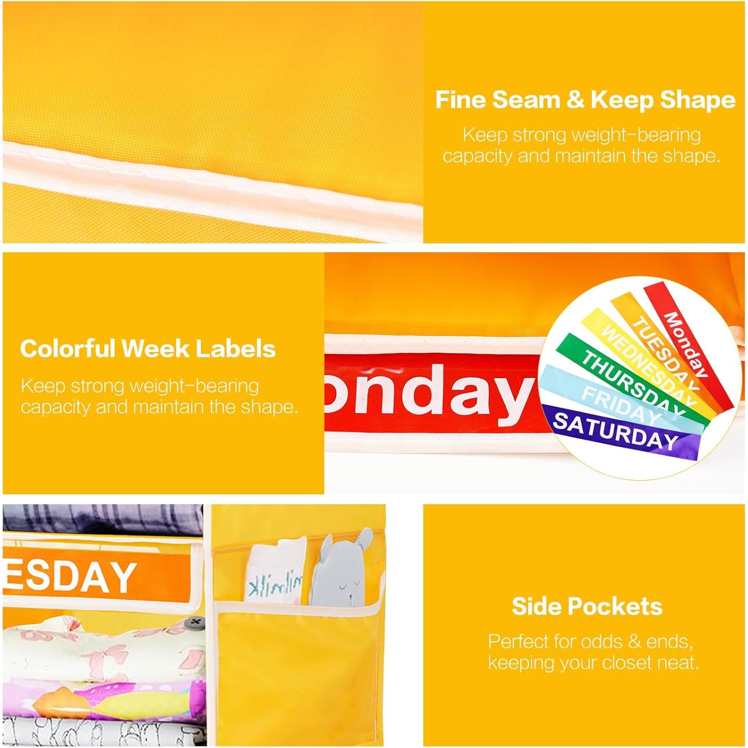 Organizador Colgante de Ropa para Niños YOCOMEY 6 Estantes