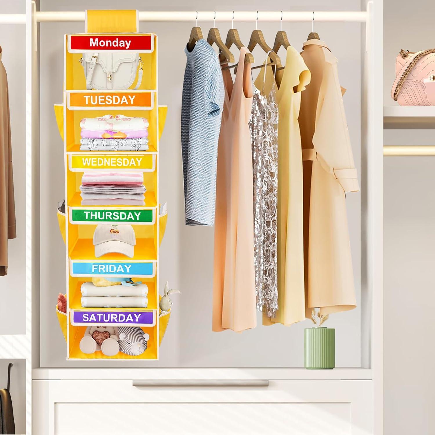 Organizador Colgante de Ropa para Niños YOCOMEY 6 Estantes