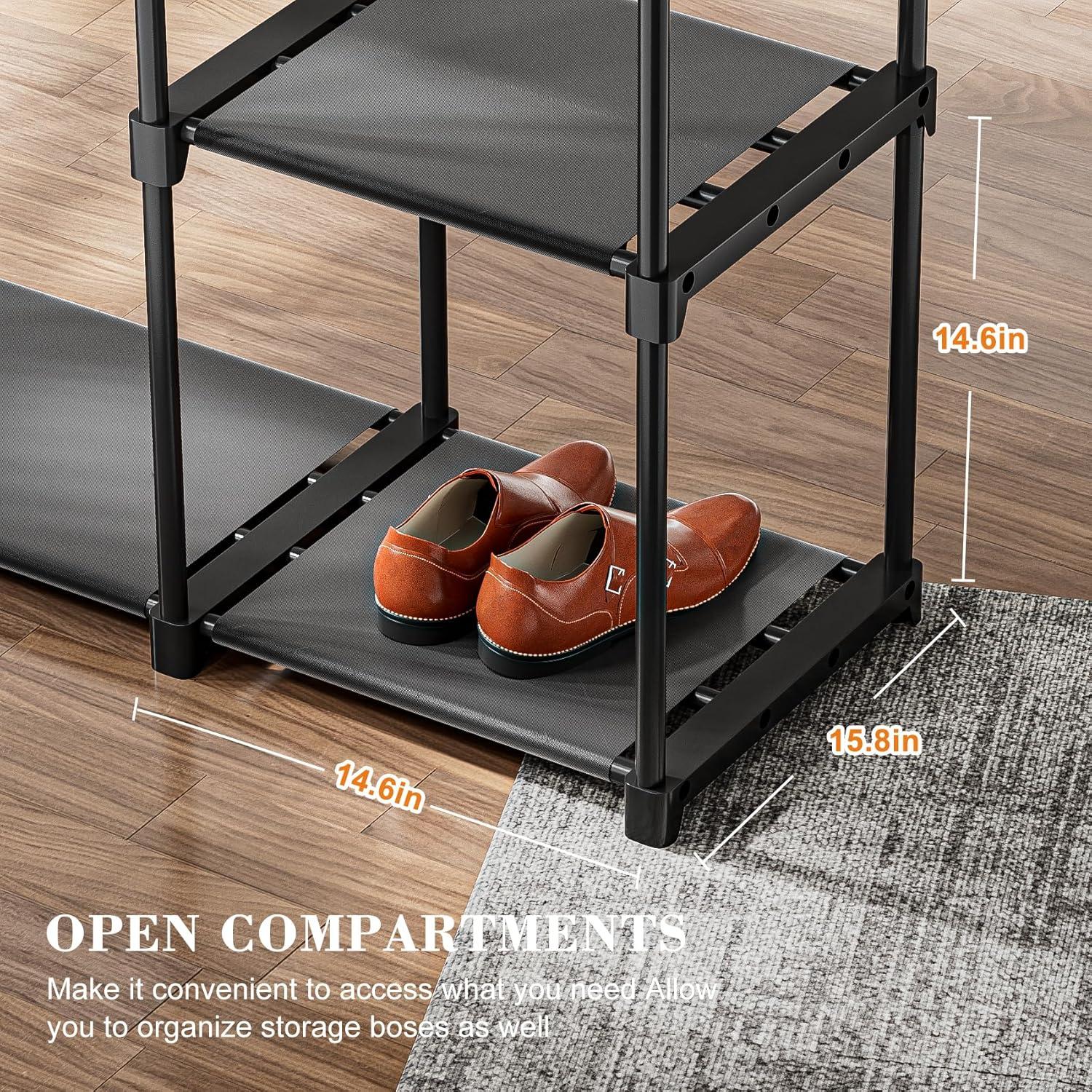 Armario Portátil Neatrays 121.4x40.1x161 cm con 4 Estantes