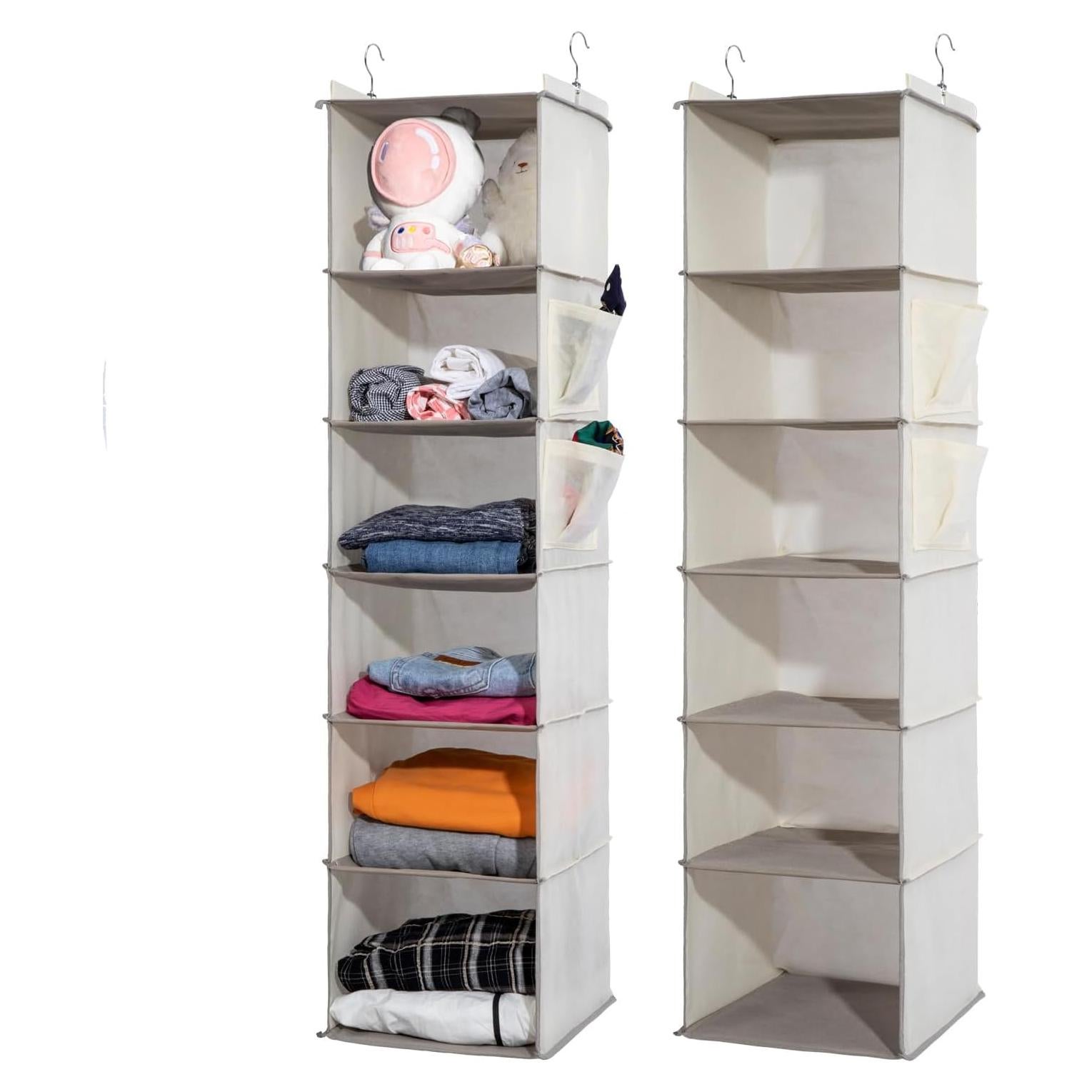 Organizador de Closet Colgante YRCBEHFU 6 Estantes Beige