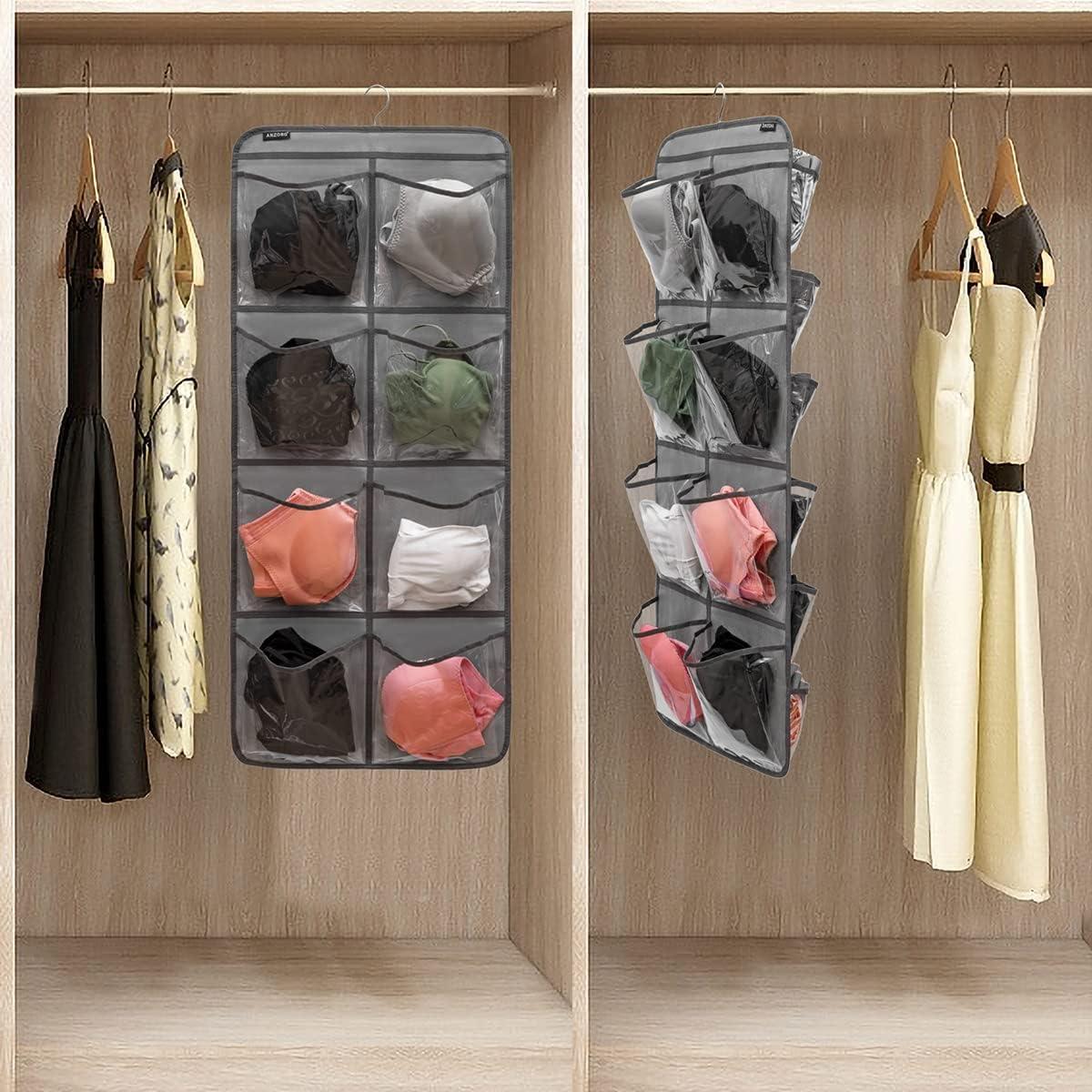 Organizador Colgante de Closet ANZORG con 26 Bolsillos Transparentes