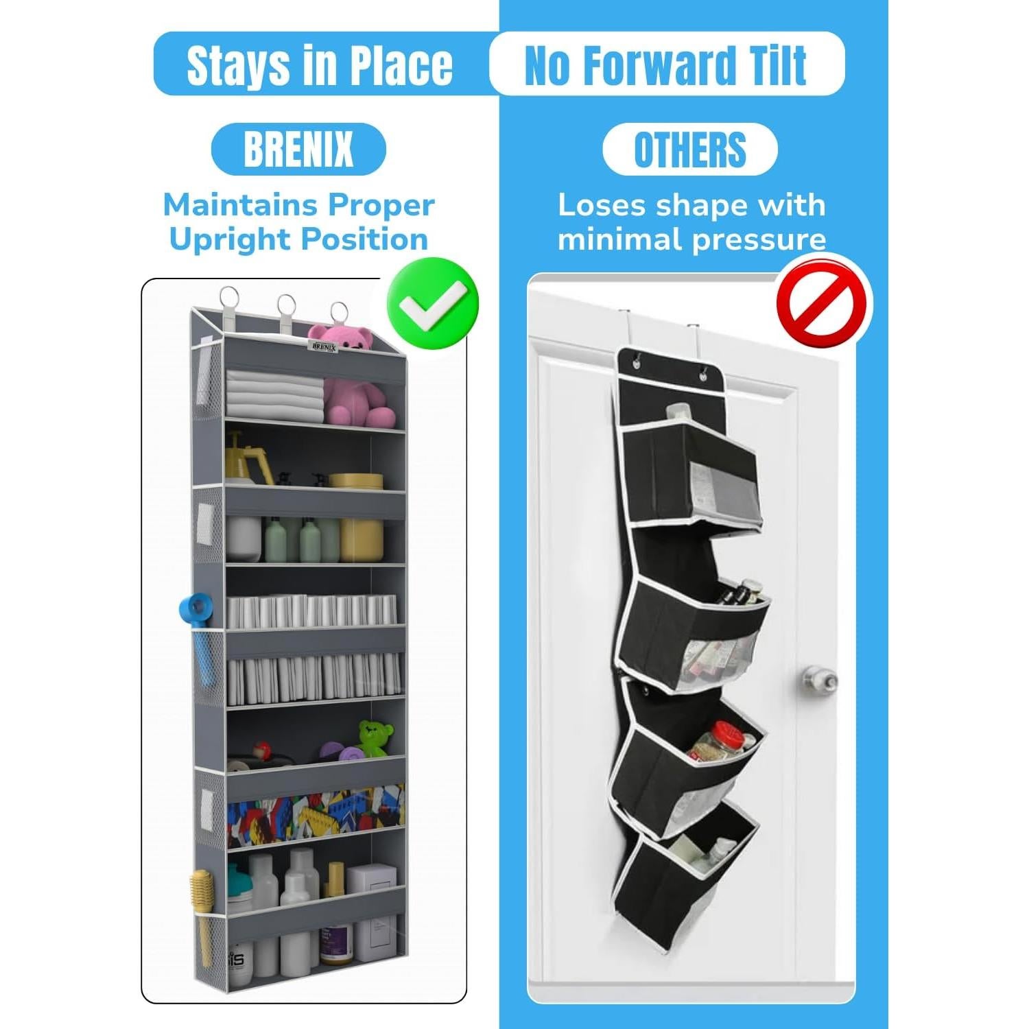 Organizador de Puerta BRENIX con 5 Bolsillos y 10 Laterales