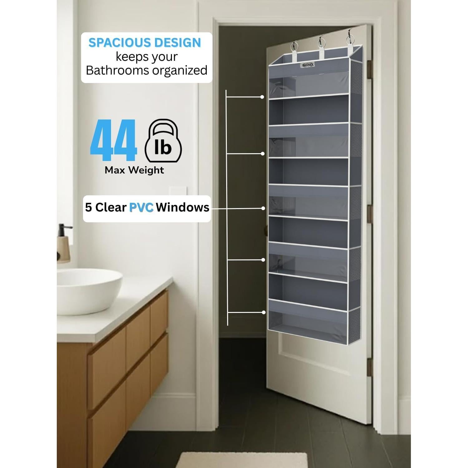 Organizador de Puerta BRENIX con 5 Bolsillos y 10 Laterales