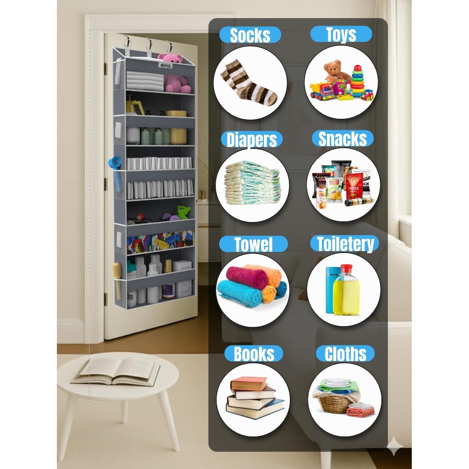 Organizador de Puerta BRENIX con 5 Bolsillos y 10 Laterales