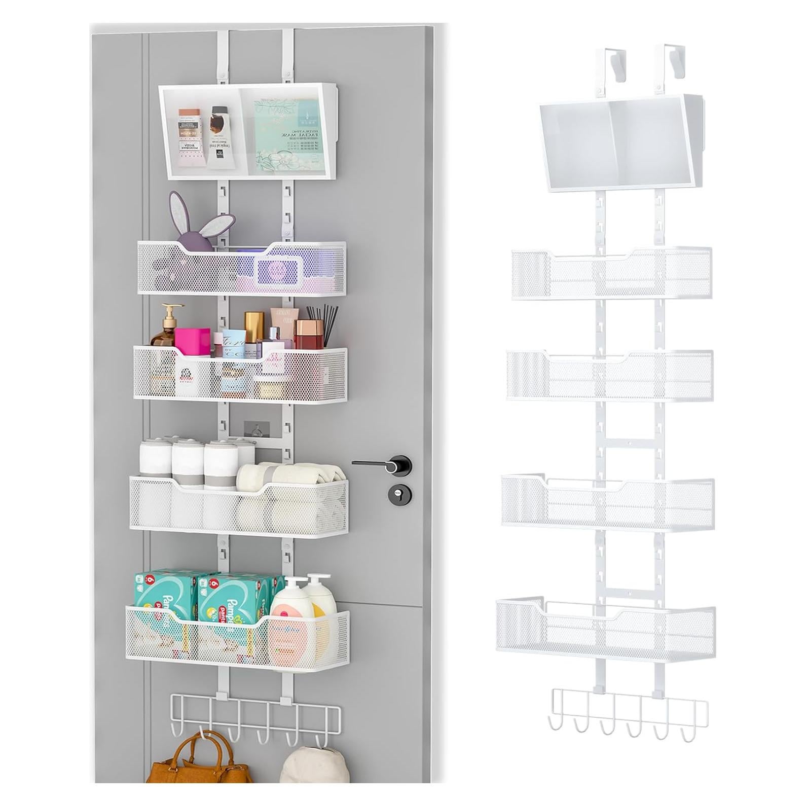 Organizador Colgante Ajustable Hongtamoya para Puerta Blanco