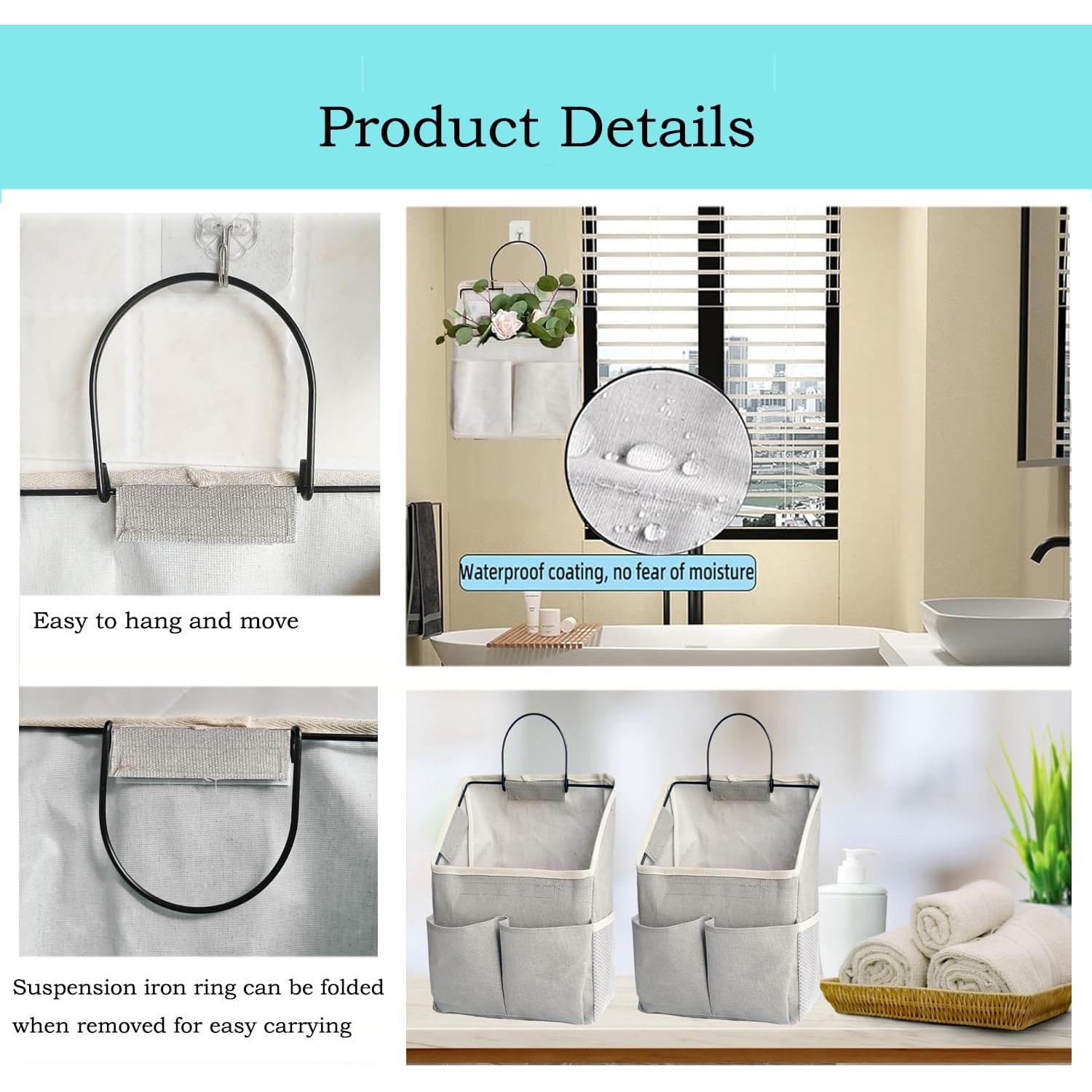 Organizador Colgante Someteth 2 Pcs Gris para Almacenamiento