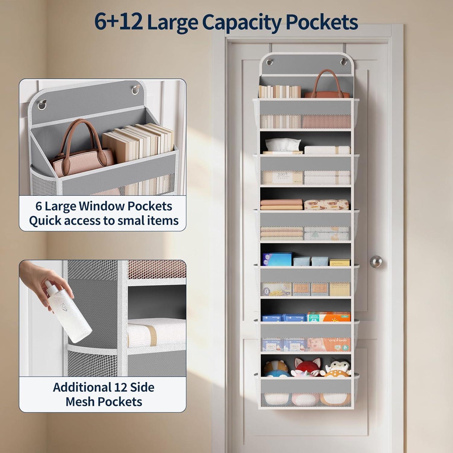 Organizador Colgante Yecaye 2 Paquete 6 Niveles 12 Bolsillos