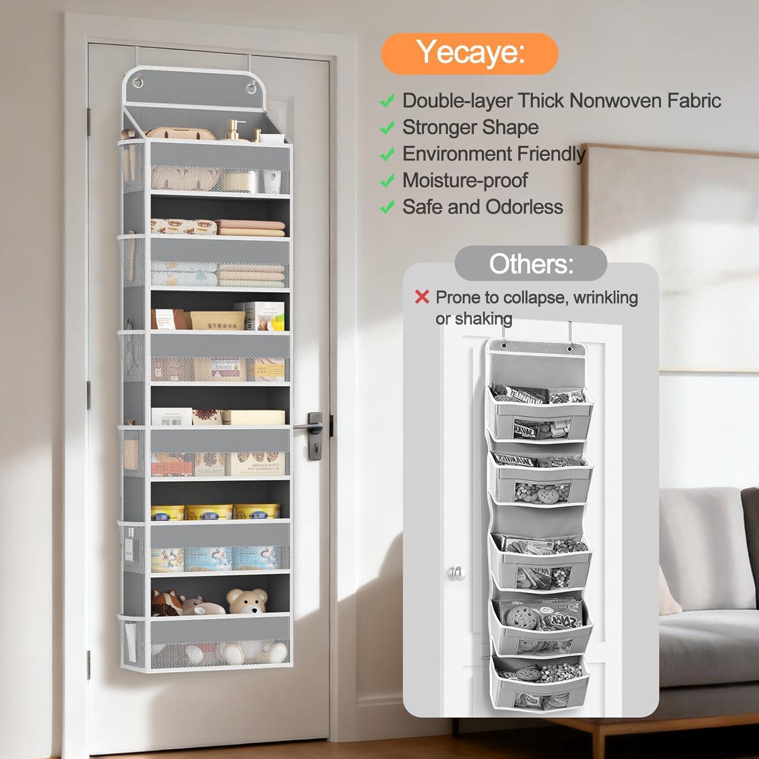 Organizador Colgante Yecaye 2 Paquete 6 Niveles 12 Bolsillos