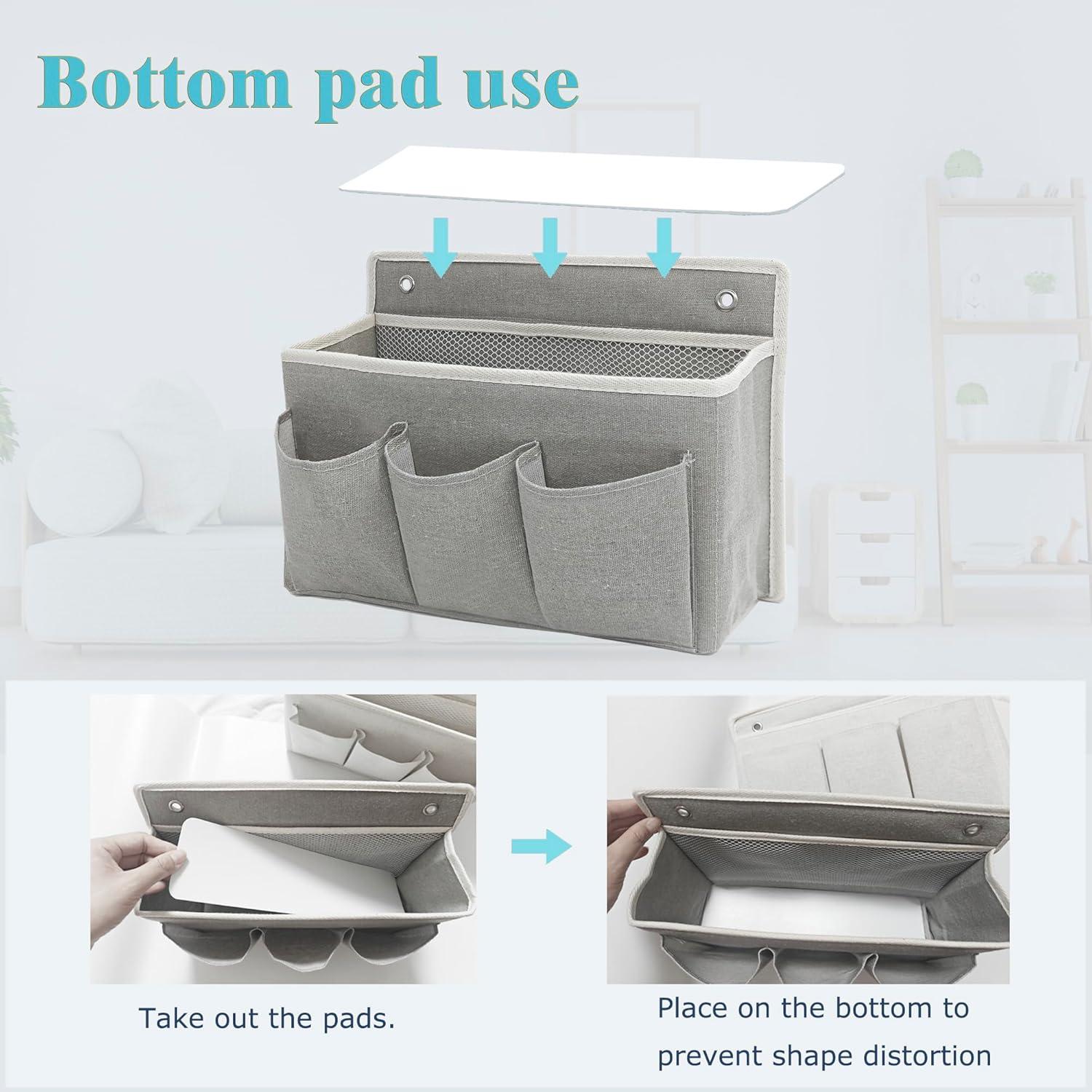 Organizador de Pared Someteth Gris - 2 Cestas Colgantes 5 Compartimentos