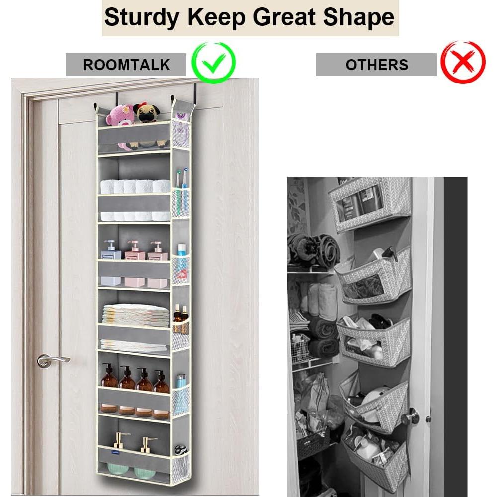 Organizador Sobre La Puerta 6 Estantes Roomtalk Gris 137cm