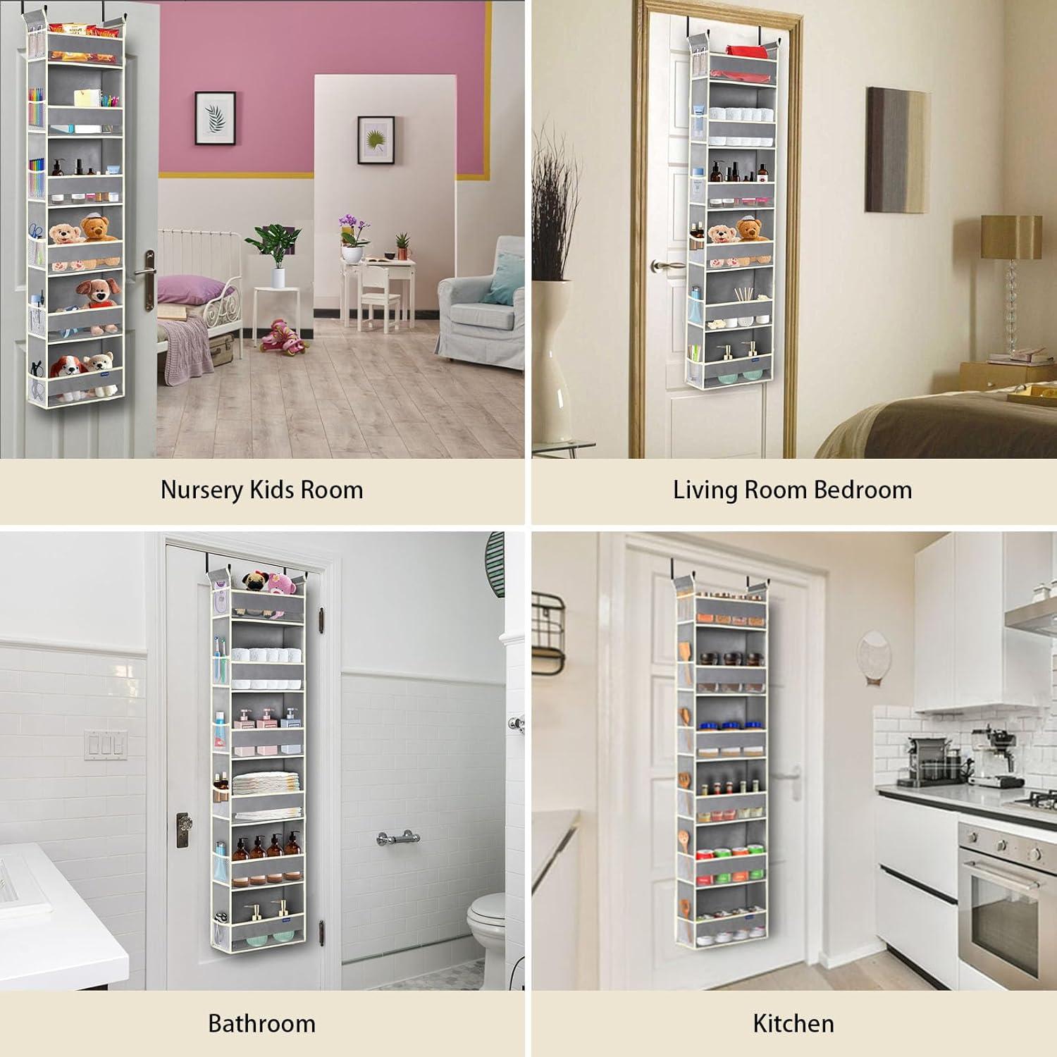 Organizador Sobre La Puerta 6 Estantes Roomtalk Gris 137cm