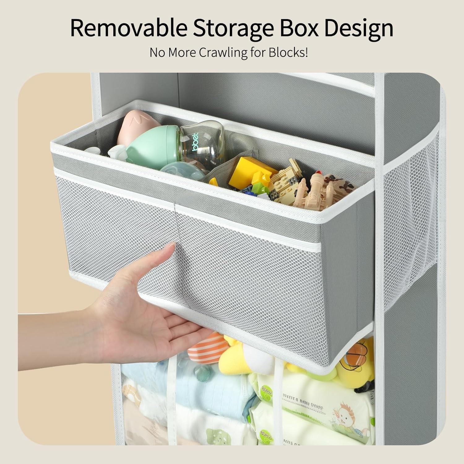 Organizador Colgante para Puerta Yecaye 6 Niveles Gris