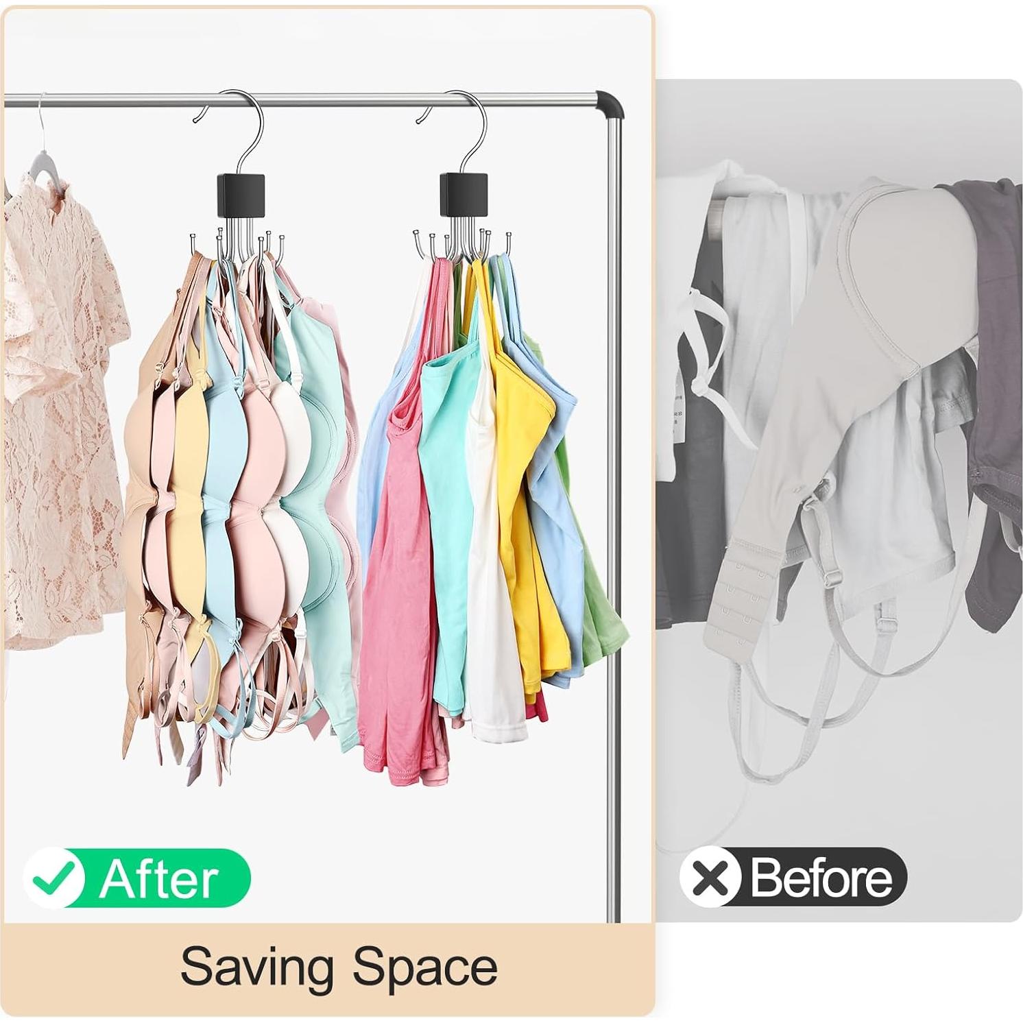 Pack de 2 Perchas para Sujetadores Resovo, Rotativas 360°