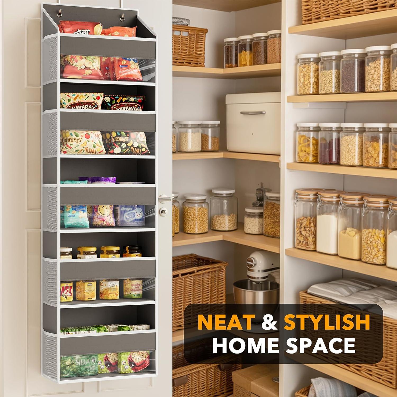 Organizador sobre la puerta SpaceAid gris 5 bolsillos grandes