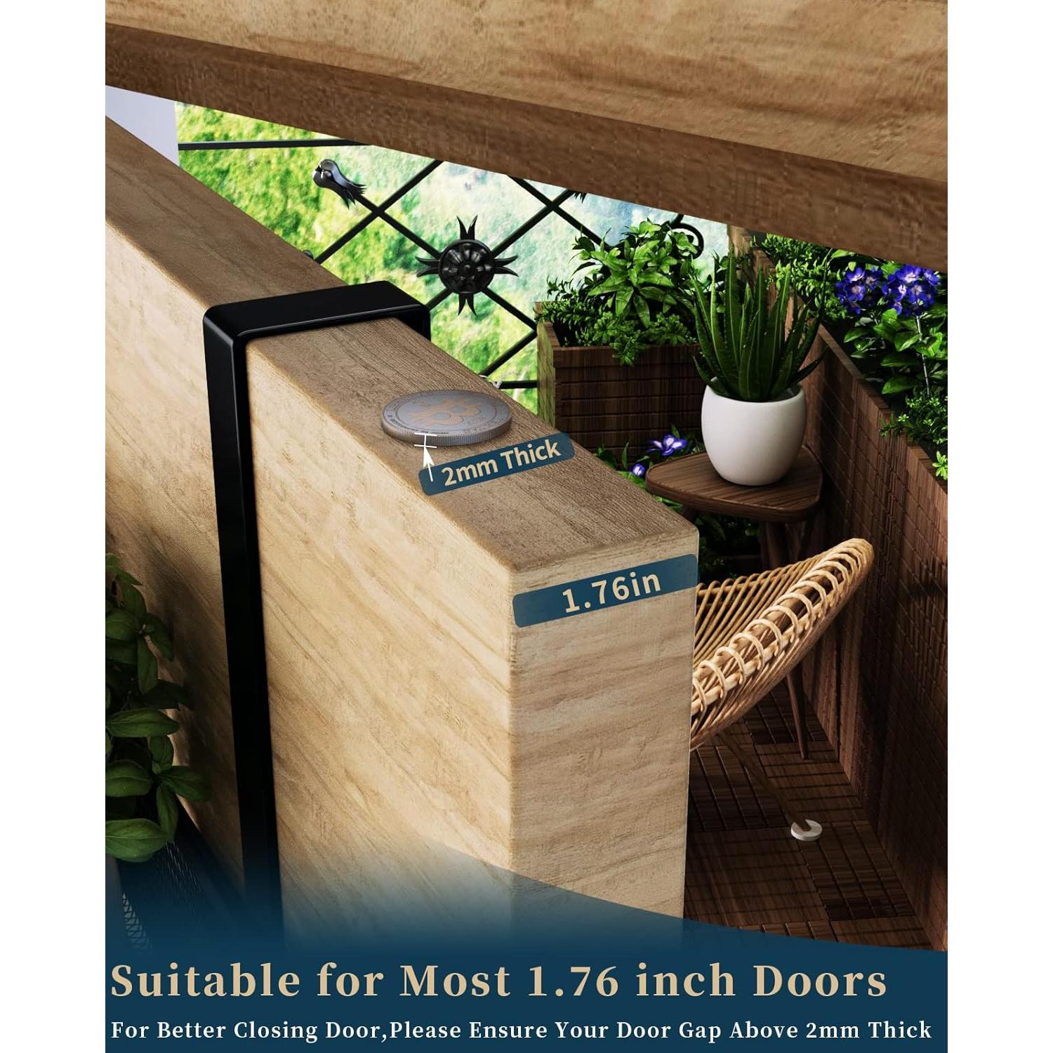 Organizador de Puerta Consumest - Colgador Negro con 9 Ganchos y 2 Cestas