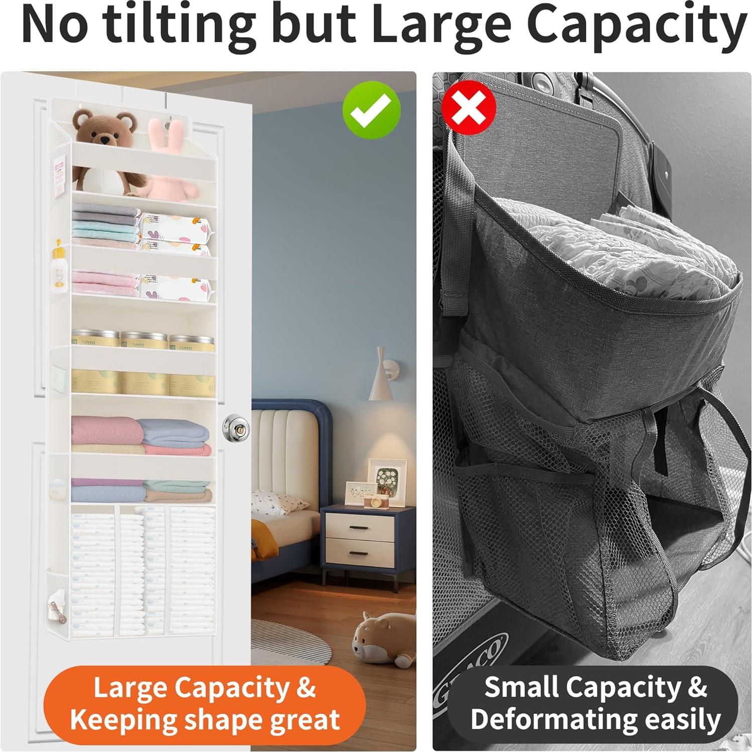 Organizador de Pañales sobre la Puerta TAHAVICE Beige 145x38cm