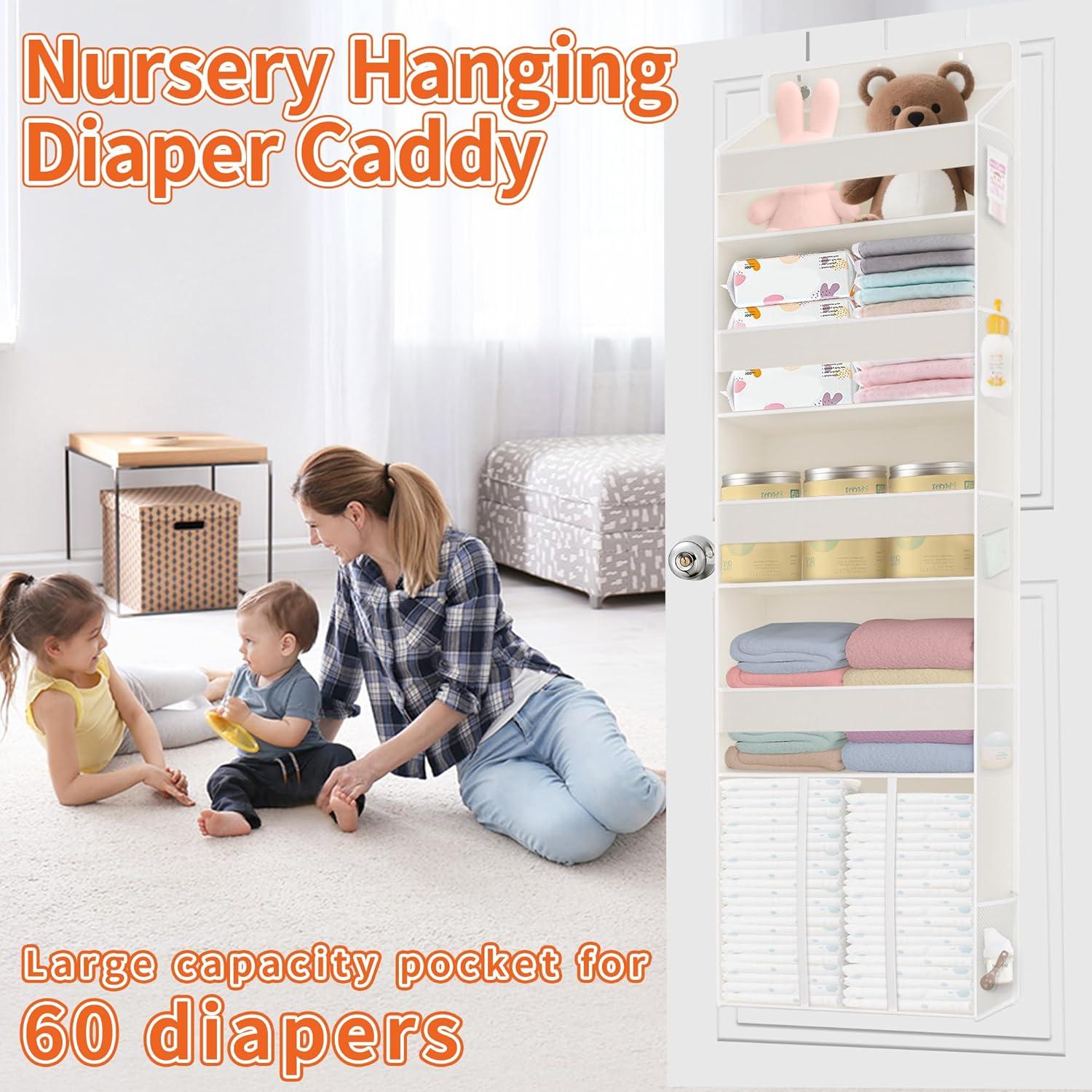 Organizador de Pañales sobre la Puerta TAHAVICE Beige 145x38cm