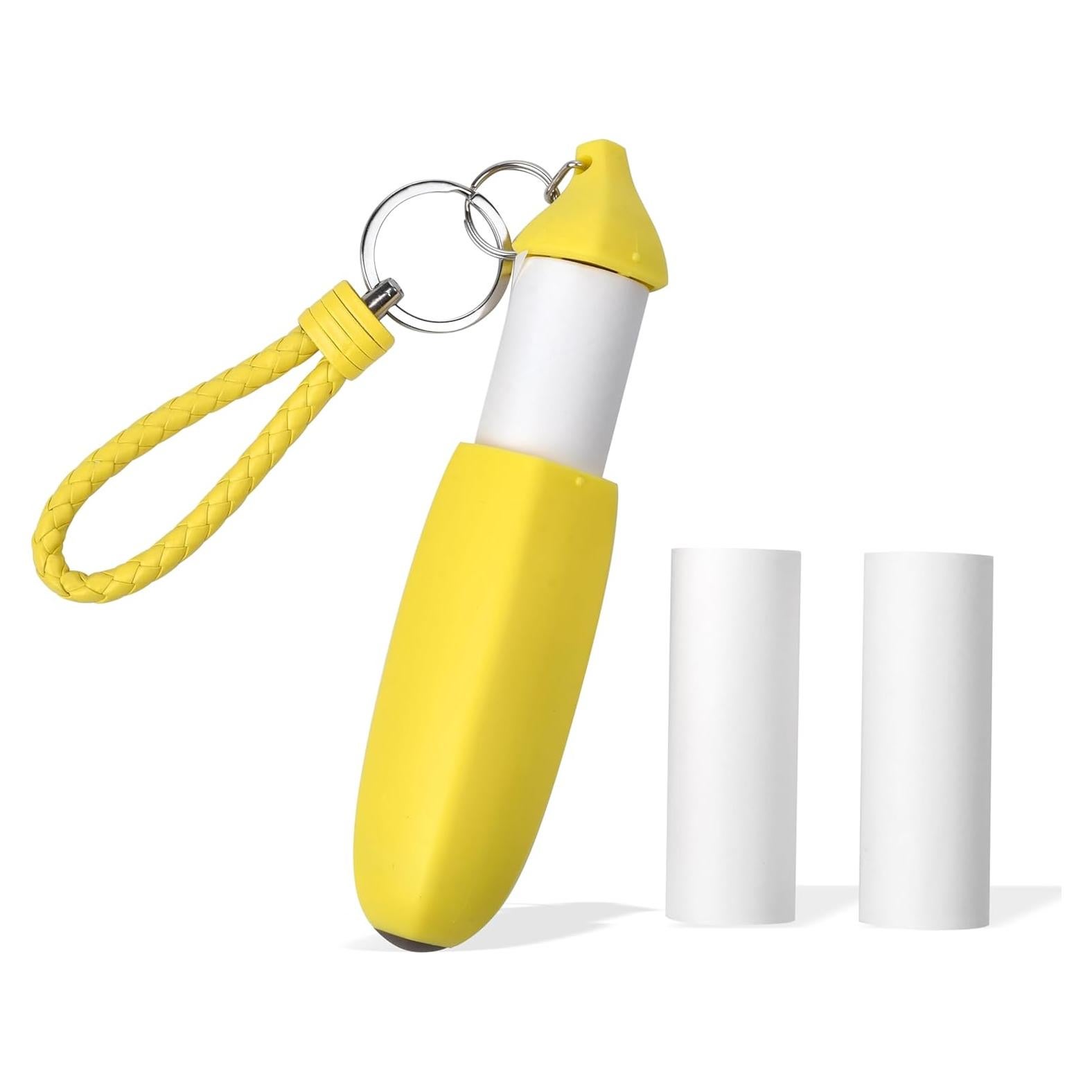 Rodillo Quitapelusas Portátil Astfys Amarillo - 13cm x 4cm