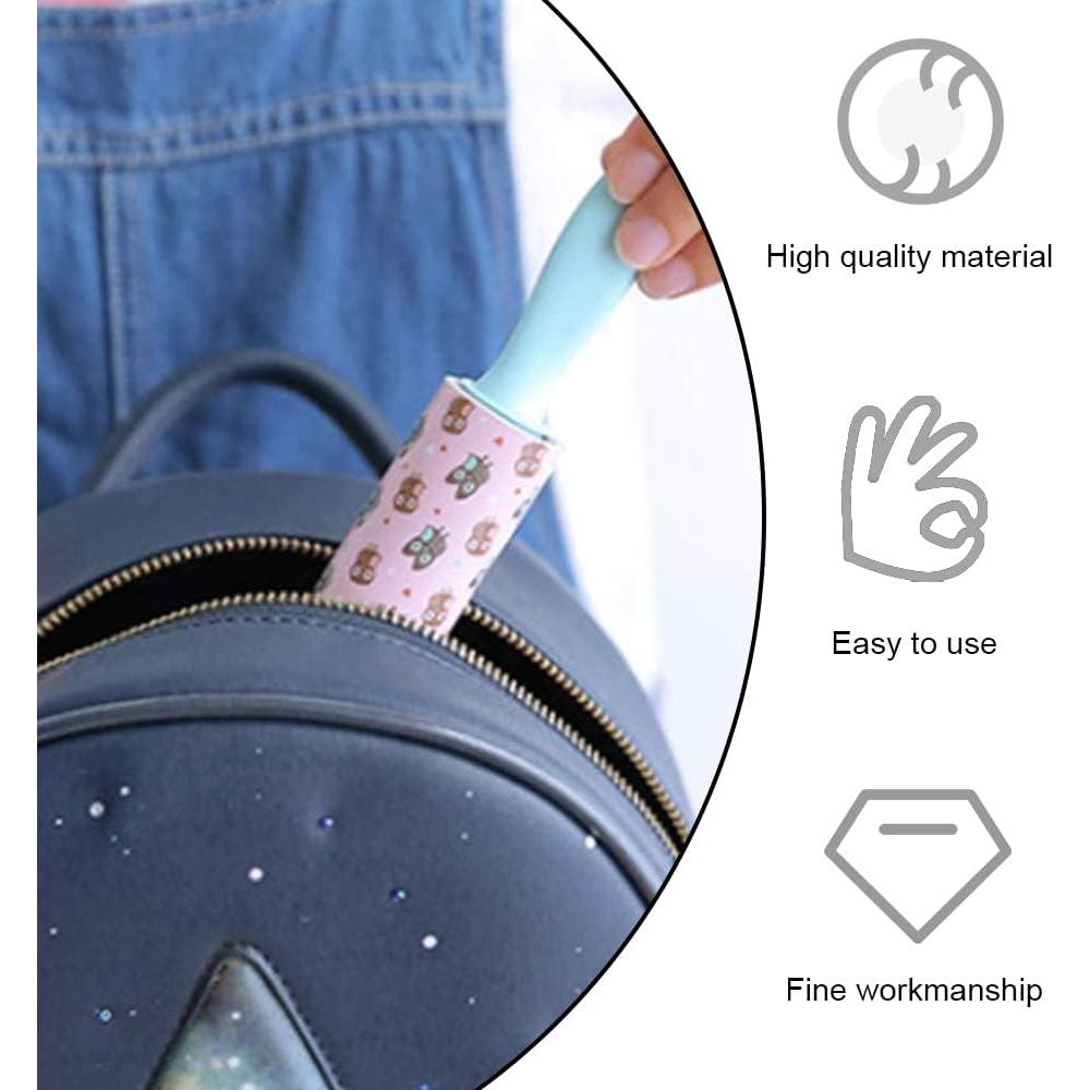 2 Rodillos Adhesivos Mini Portátiles YIKE + 4 Recargas 30 Hojas