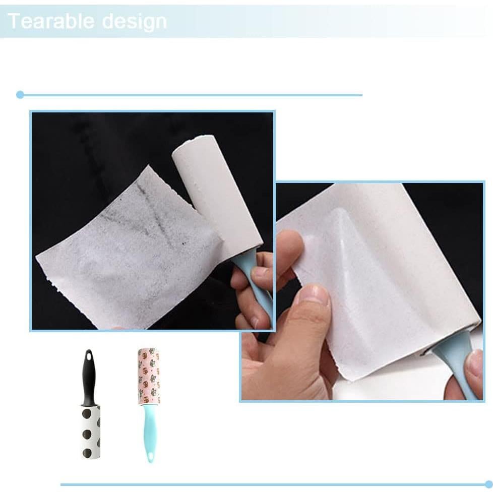 2 Rodillos Adhesivos Mini Portátiles YIKE + 4 Recargas 30 Hojas