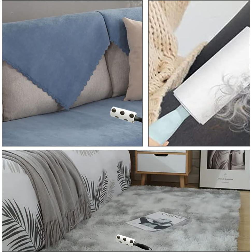 2 Rodillos Adhesivos Mini Portátiles YIKE + 4 Recargas 30 Hojas