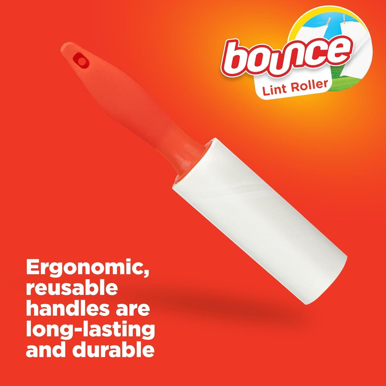 Rodillos de Pelusa de Viaje Bounce - Paquete de 3, 120 Hojas