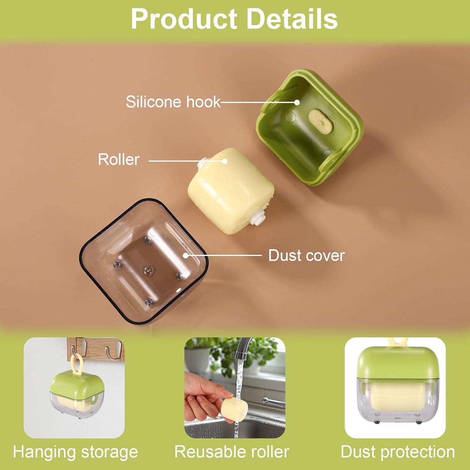 Mini rodillo quitapelusas Lyreh portátil reutilizable 6.5x4.8cm