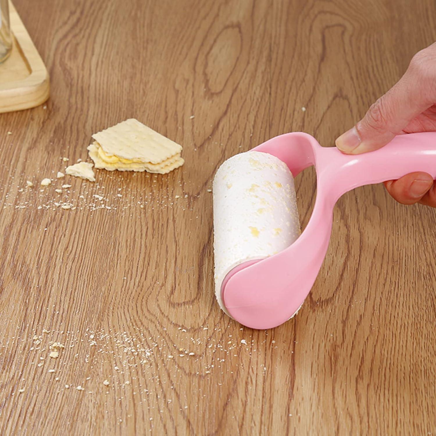 Rodillo Adhesivo para Pelos de Mascotas Nnverseryy Rosa con Recargas