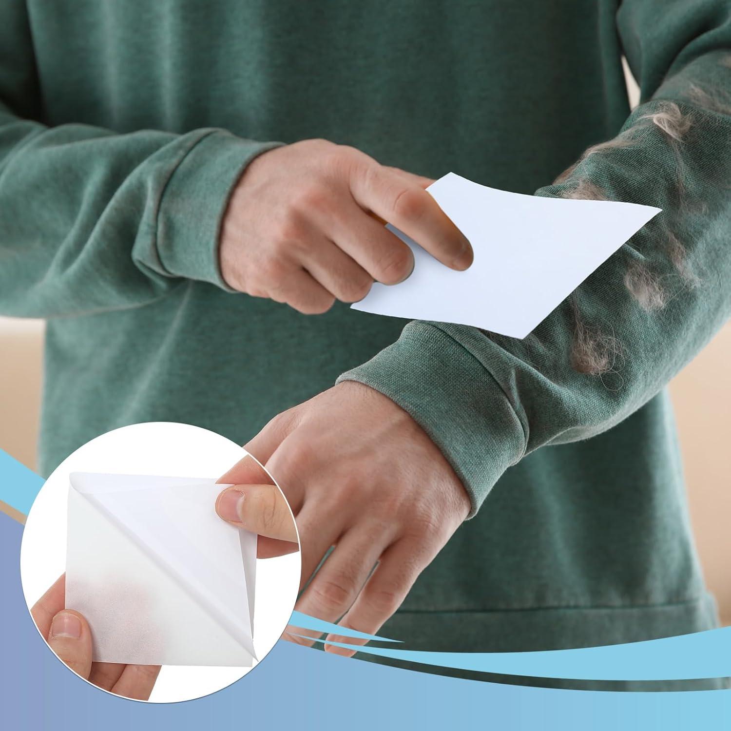 200 Hojas Adhesivas para Quitar Pelusa Affrolling 8x8 cm