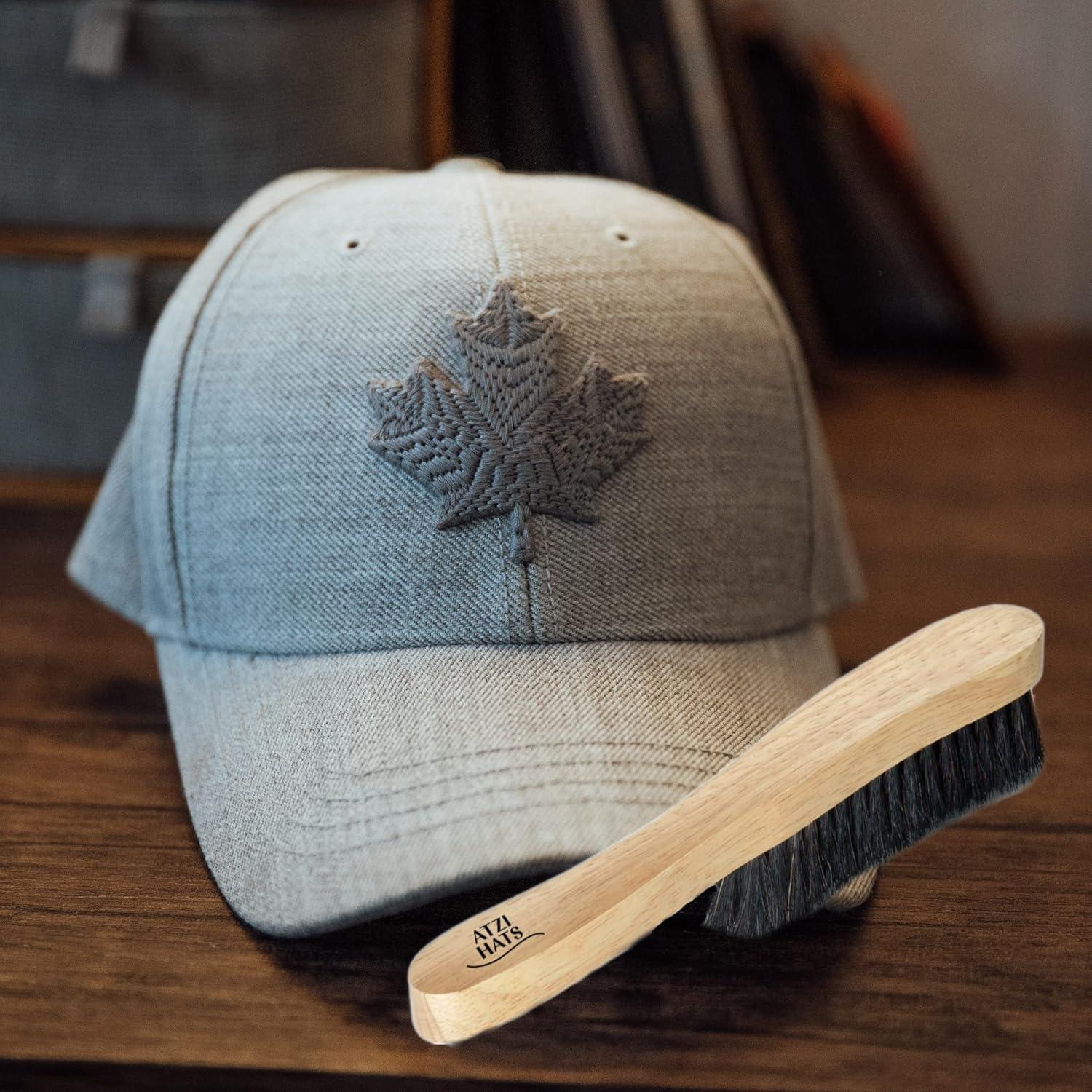 Cepillo para Sombreros Atzi Hats 100% Pelo de Caballo Negro