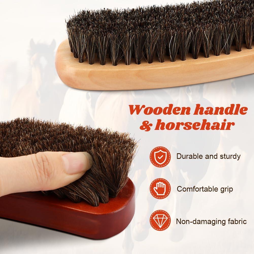 Kit de limpieza para sombreros Trasylph - 4 piezas, madera y esponja