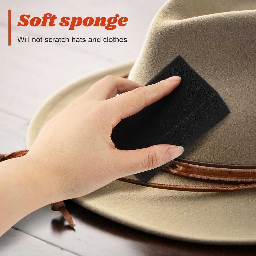 Kit de limpieza para sombreros Trasylph - 4 piezas, madera y esponja