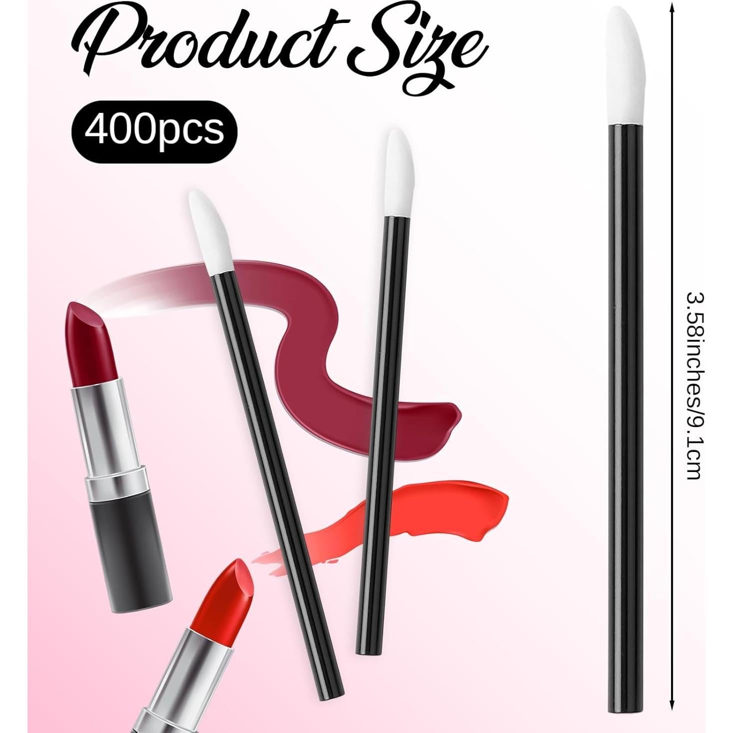 400 Varitas de Labios Desechables Gsbnjuy Brochas de Maquillaje