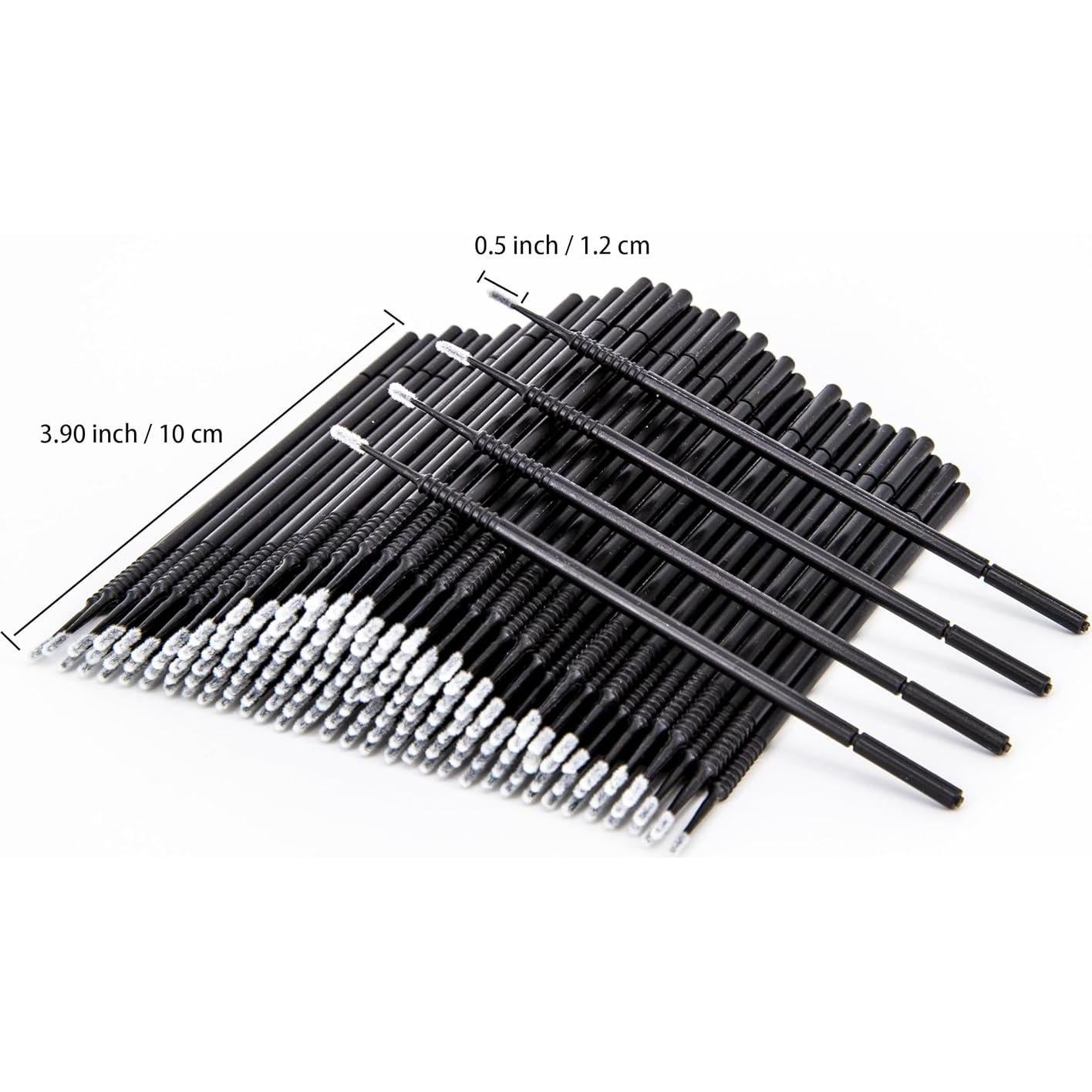 Micro Cepillos Aplicadores i-Laesh 200 Piezas Negro Pro Grip
