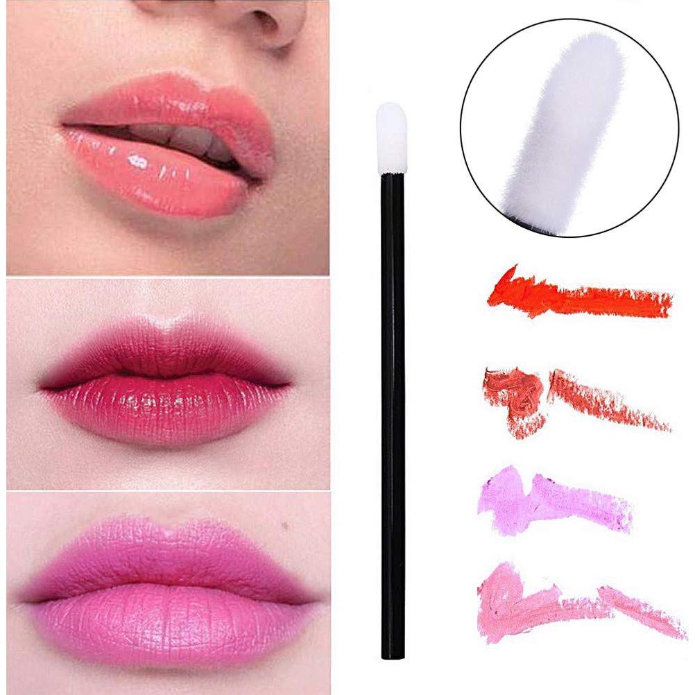 Pinceles de Labios Desechables Pimoys 200 Pcs 9cm Negro