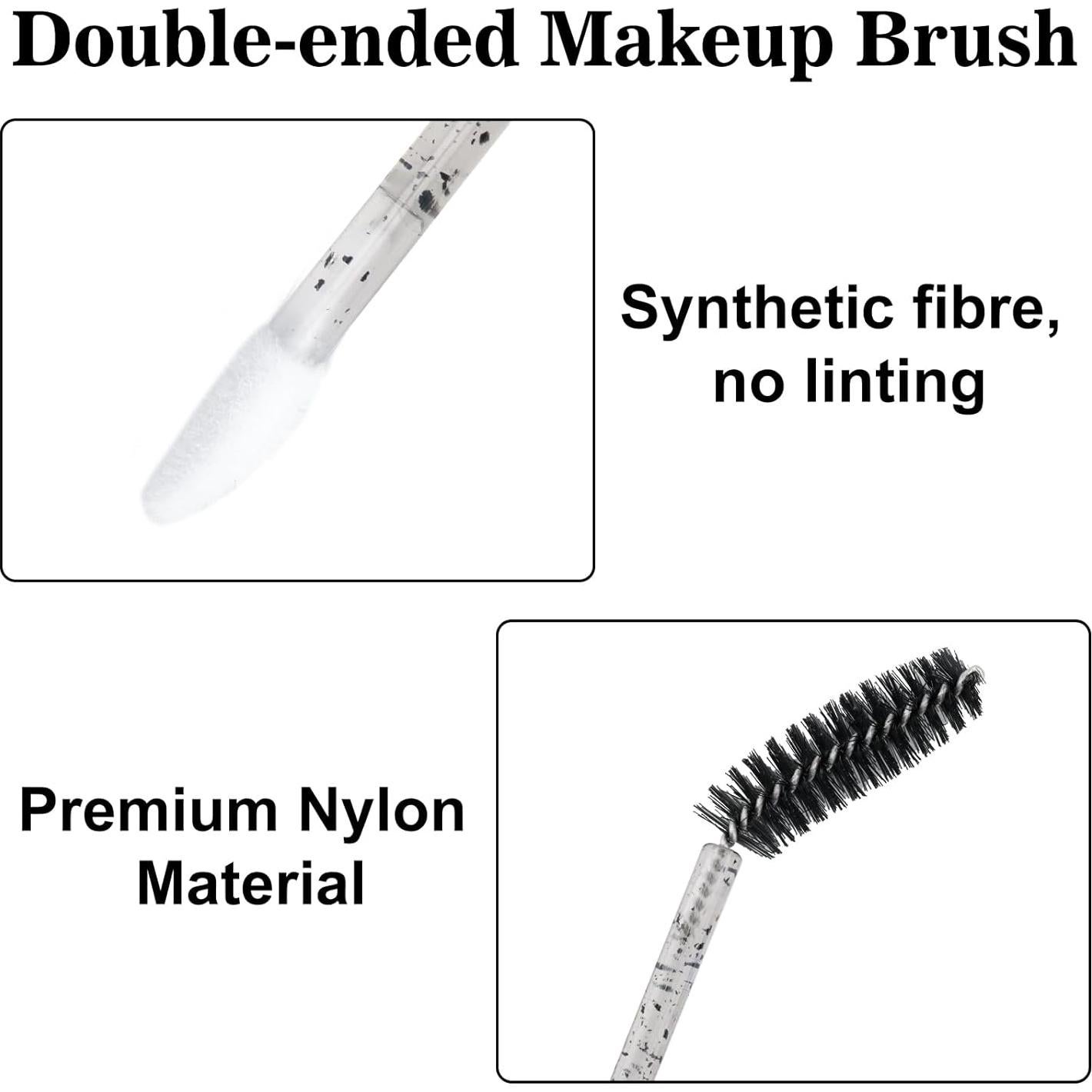 G2PLUS 100pcs Cepillos de Pestañas y Labios Desechables