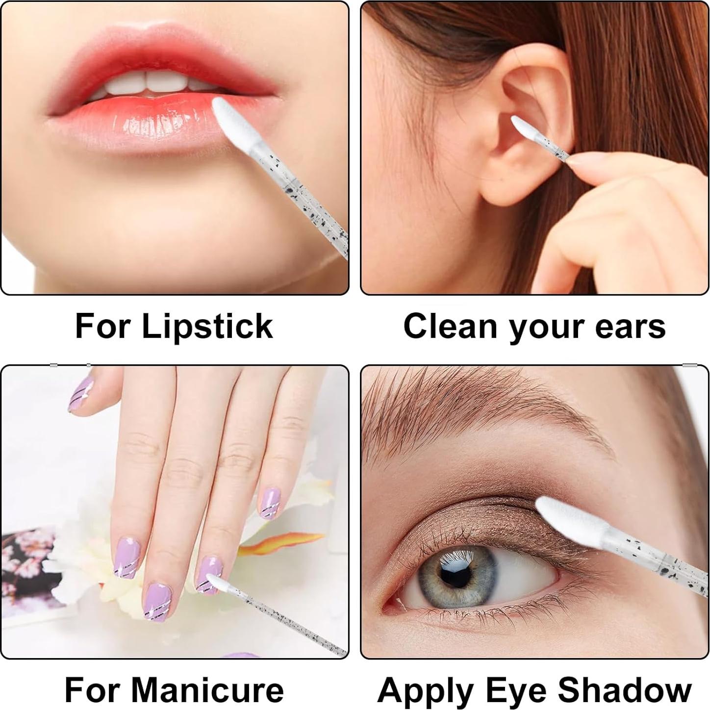 G2PLUS 100pcs Cepillos de Pestañas y Labios Desechables