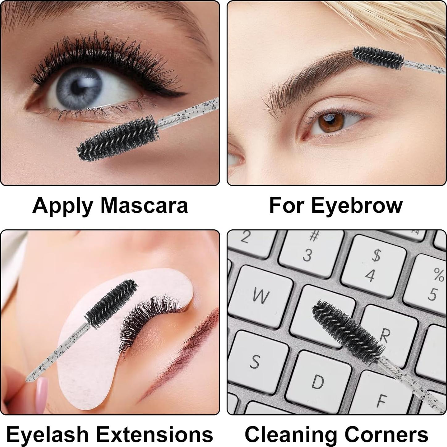 G2PLUS 100pcs Cepillos de Pestañas y Labios Desechables