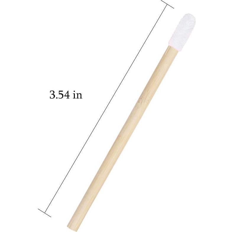 100 Varitas de Brillo Labial Desechables Myaokue de Bambú